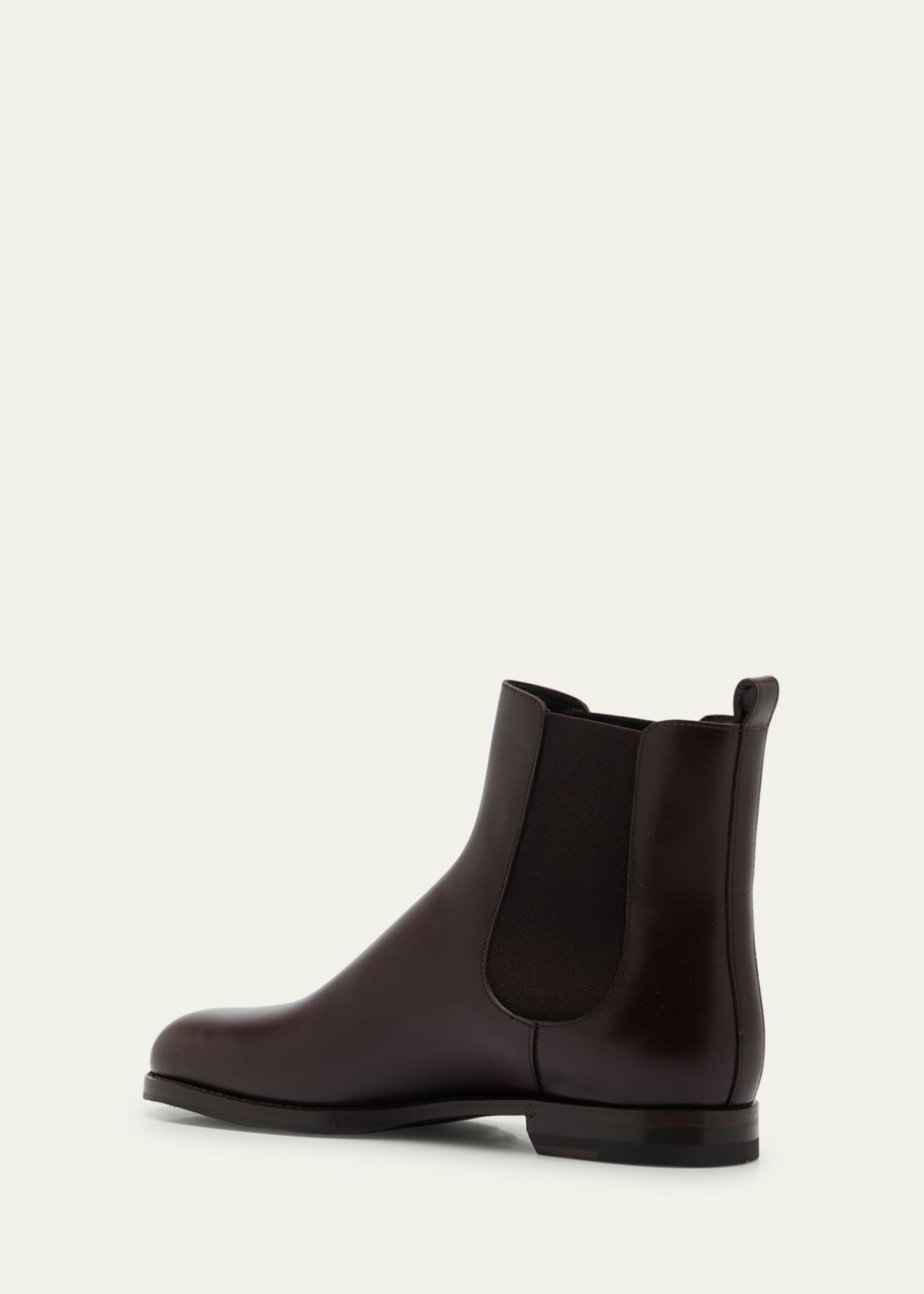 Manolo Blahnik Calfskin Leather Chelsea Booties Image 4 of 5