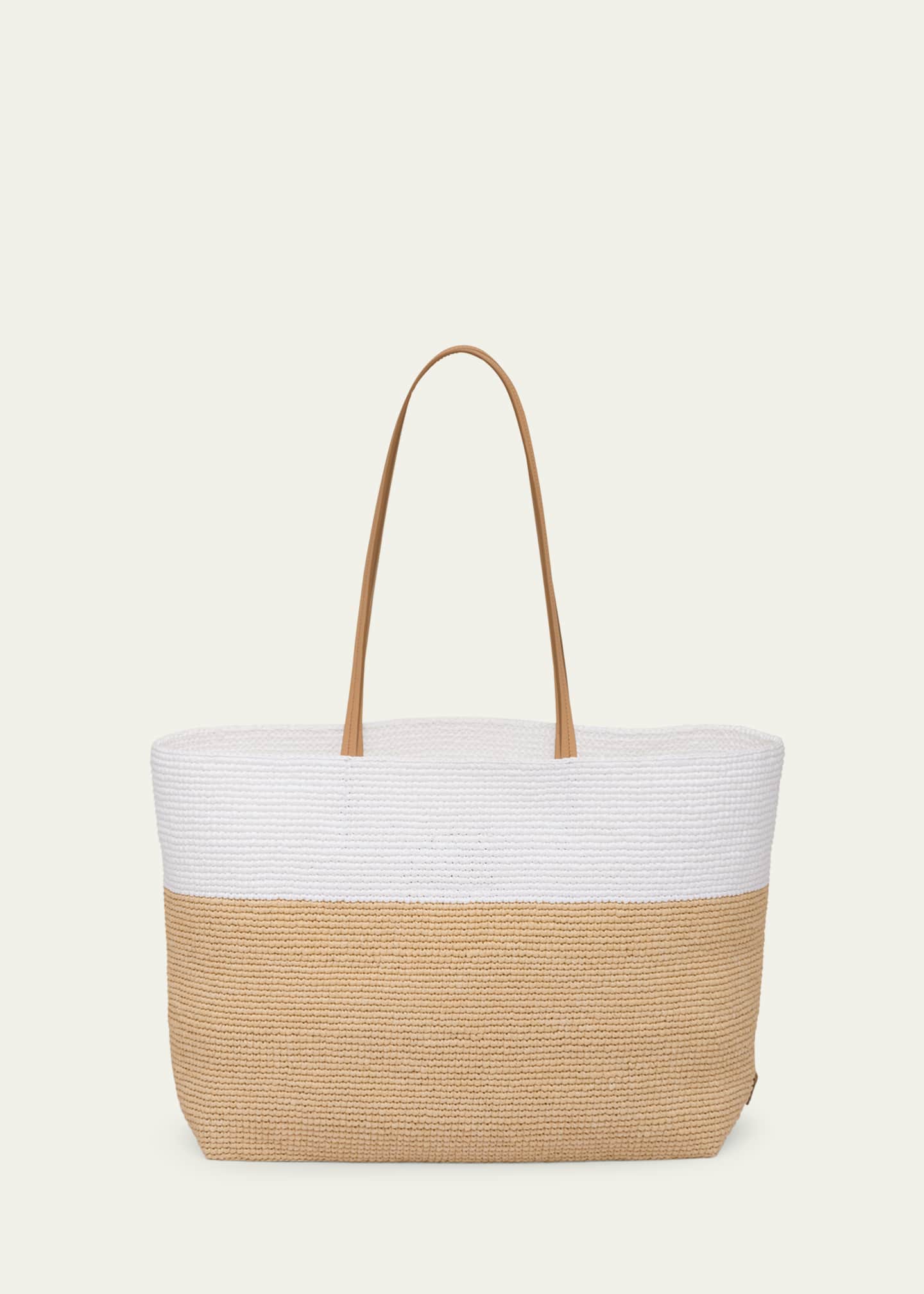 Prada Logo Two-Tone Tote Bag Image 3 of 5