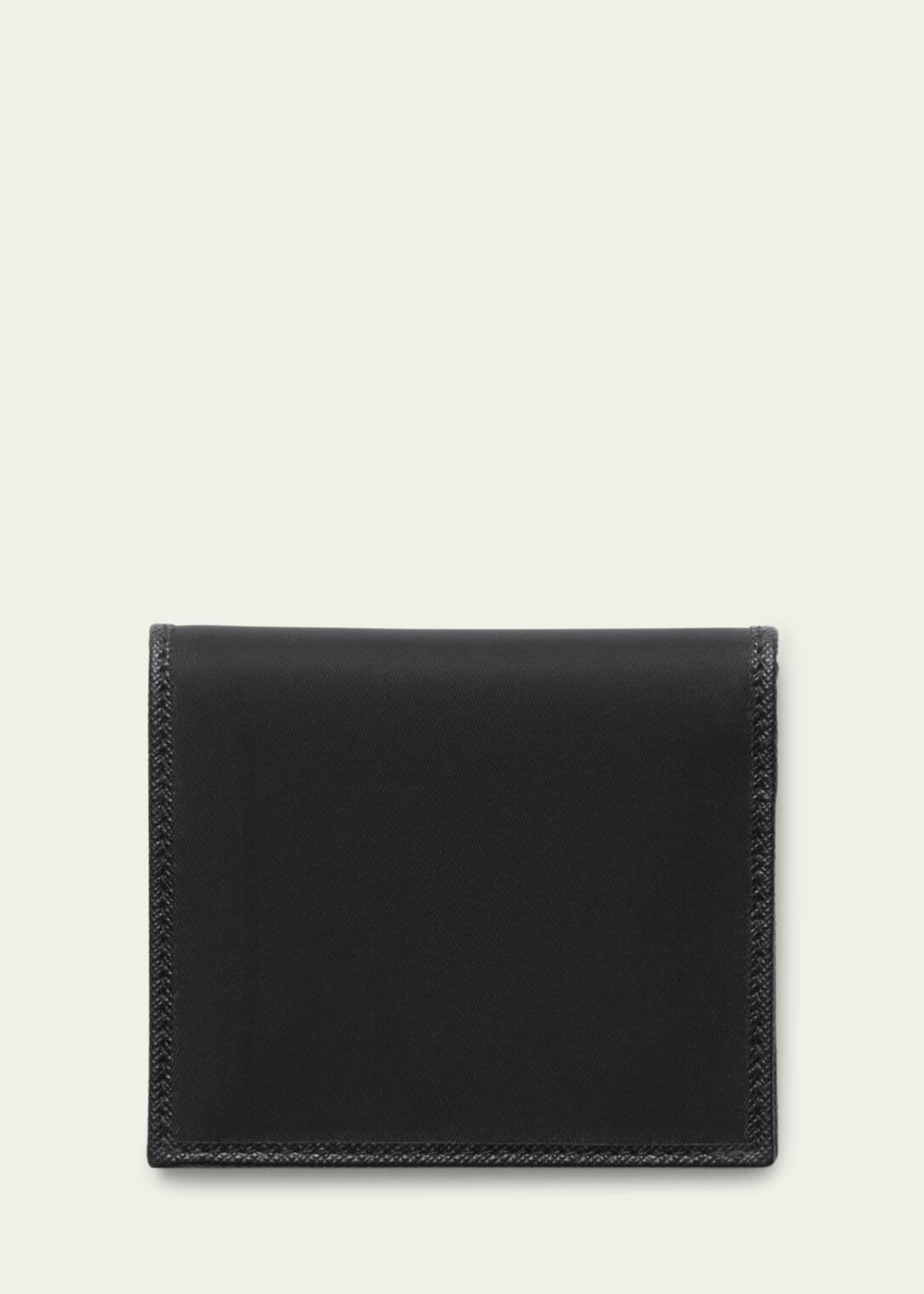 Prada Men's Nylon and Saffiano Bifold Wallet Image 2 of 3