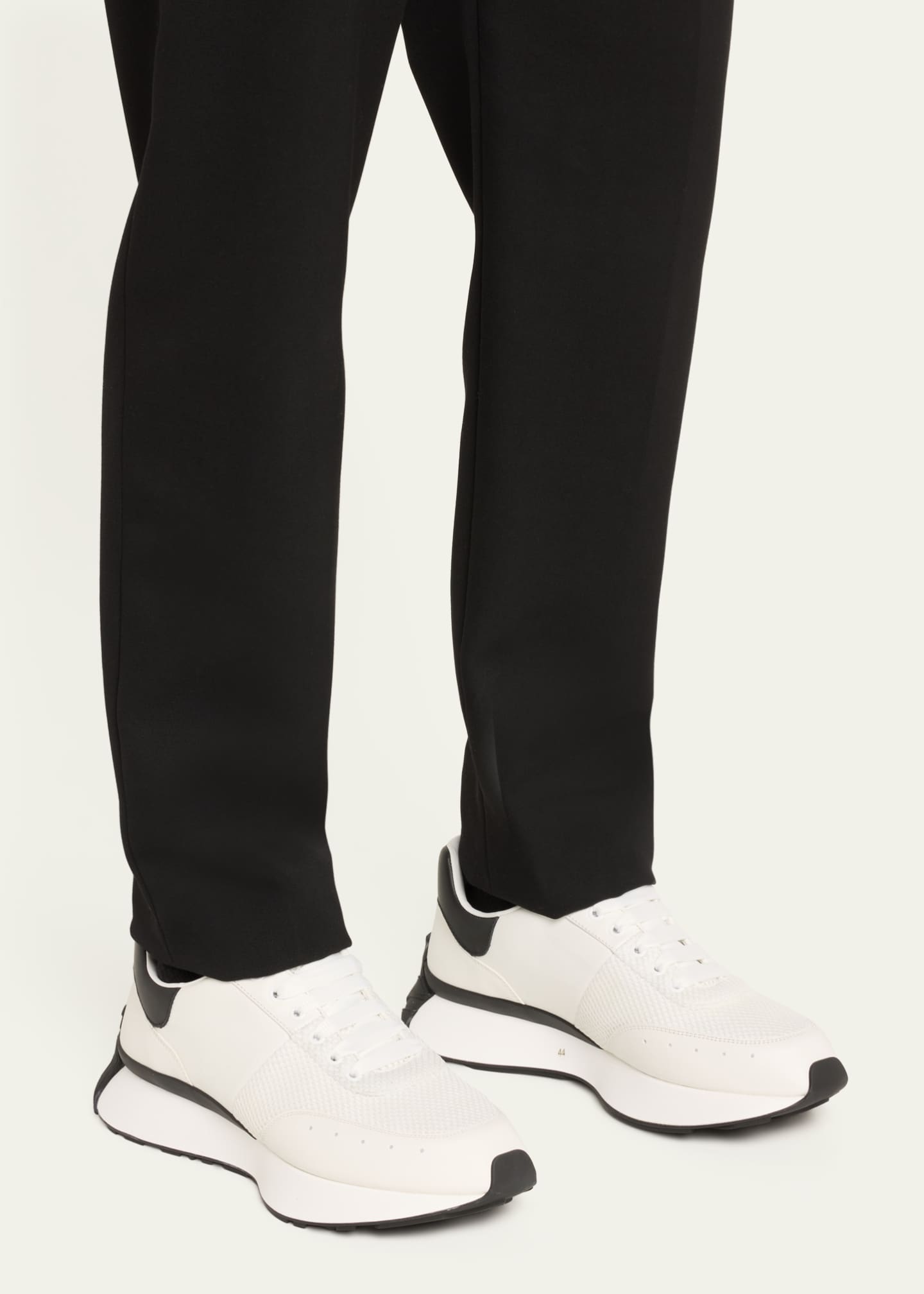 McQueen Men's Sprint Leather and Mesh Low-Top Sneakers Image 2 of 5
