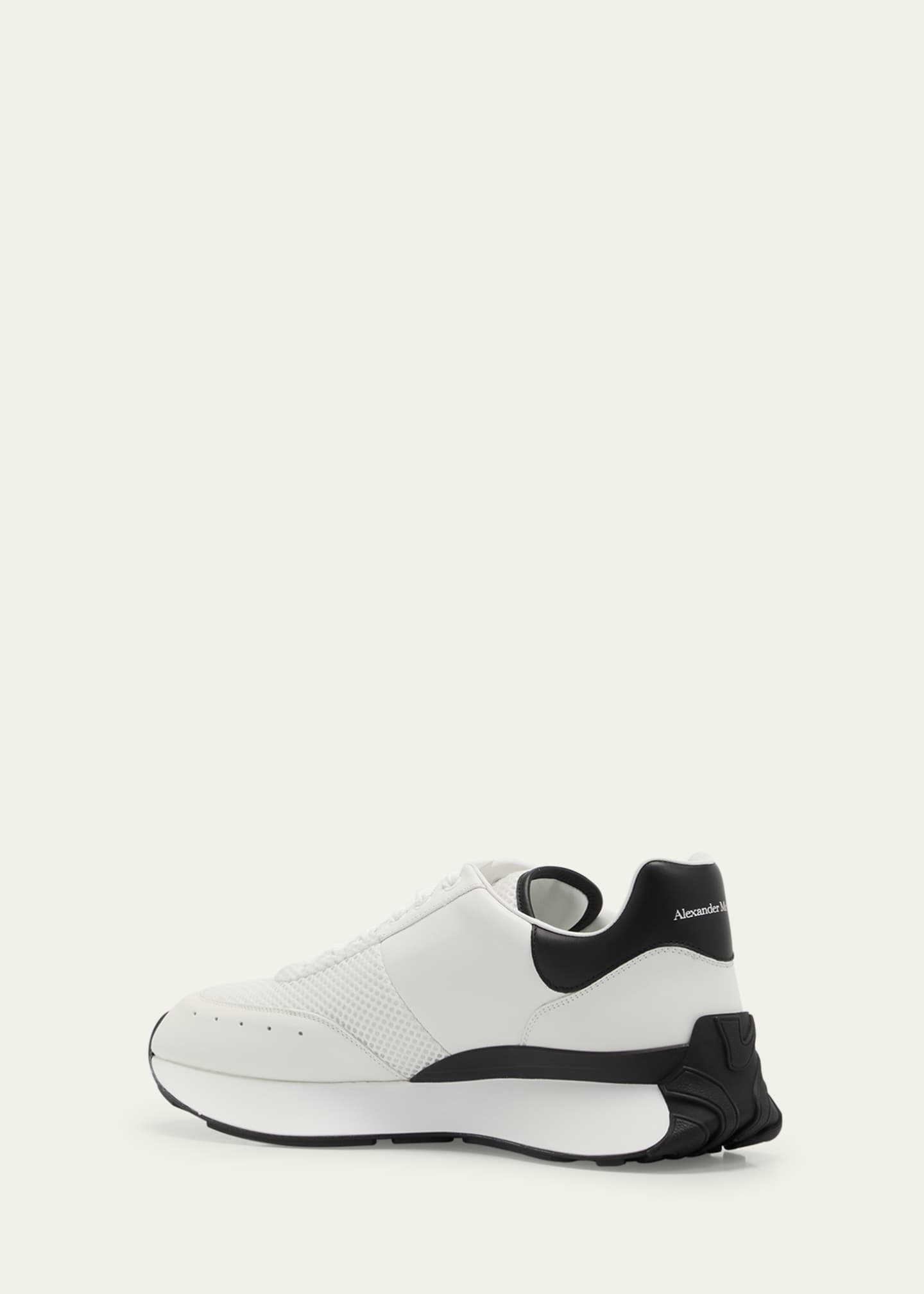 McQueen Men's Sprint Leather and Mesh Low-Top Sneakers Image 4 of 5