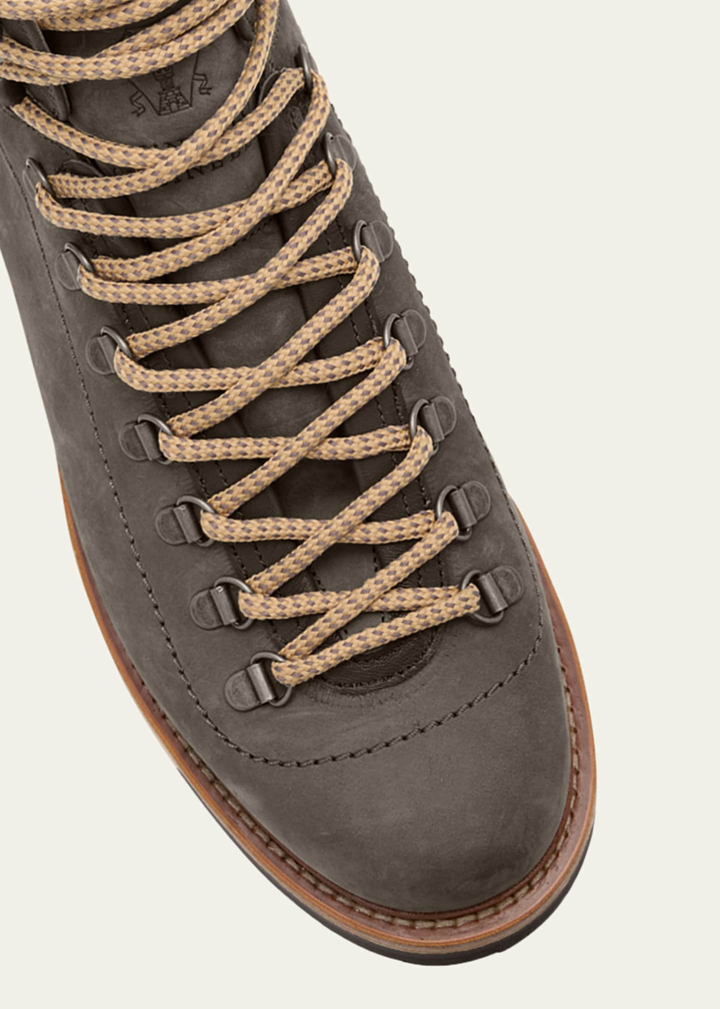 Brunello Cucinelli Men's Nubuck Alpine Hiking Boots Image 3 of 3