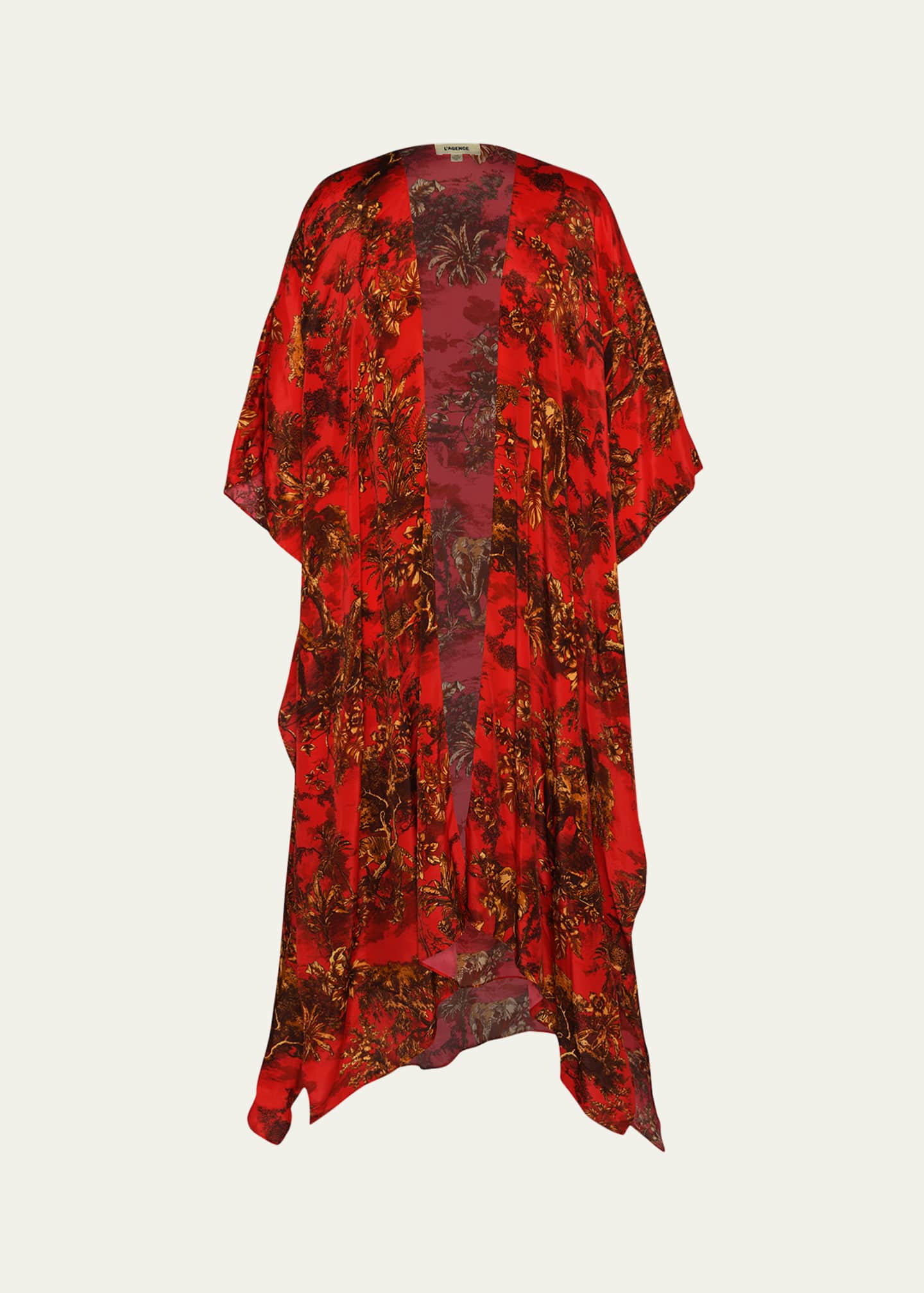 Red maxi kimono outlet