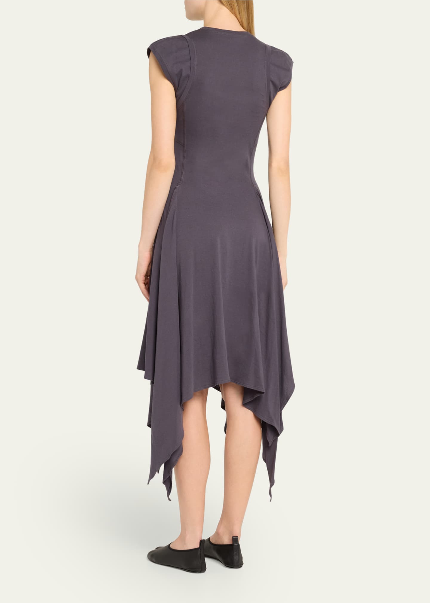 Jane Wade Poplin Handkerchief Midi Dress Image 3 of 5