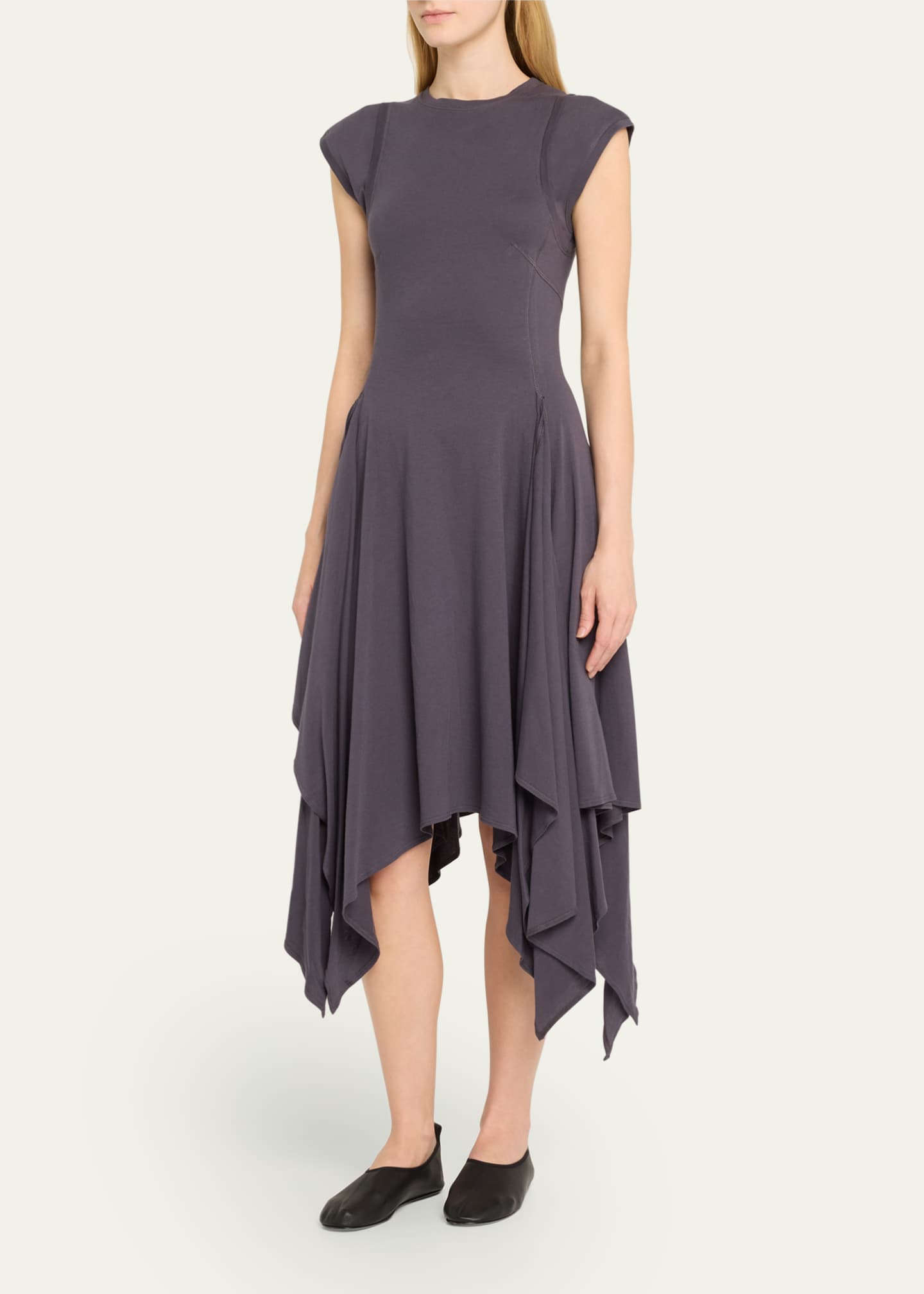 Jane Wade Poplin Handkerchief Midi Dress Image 4 of 5