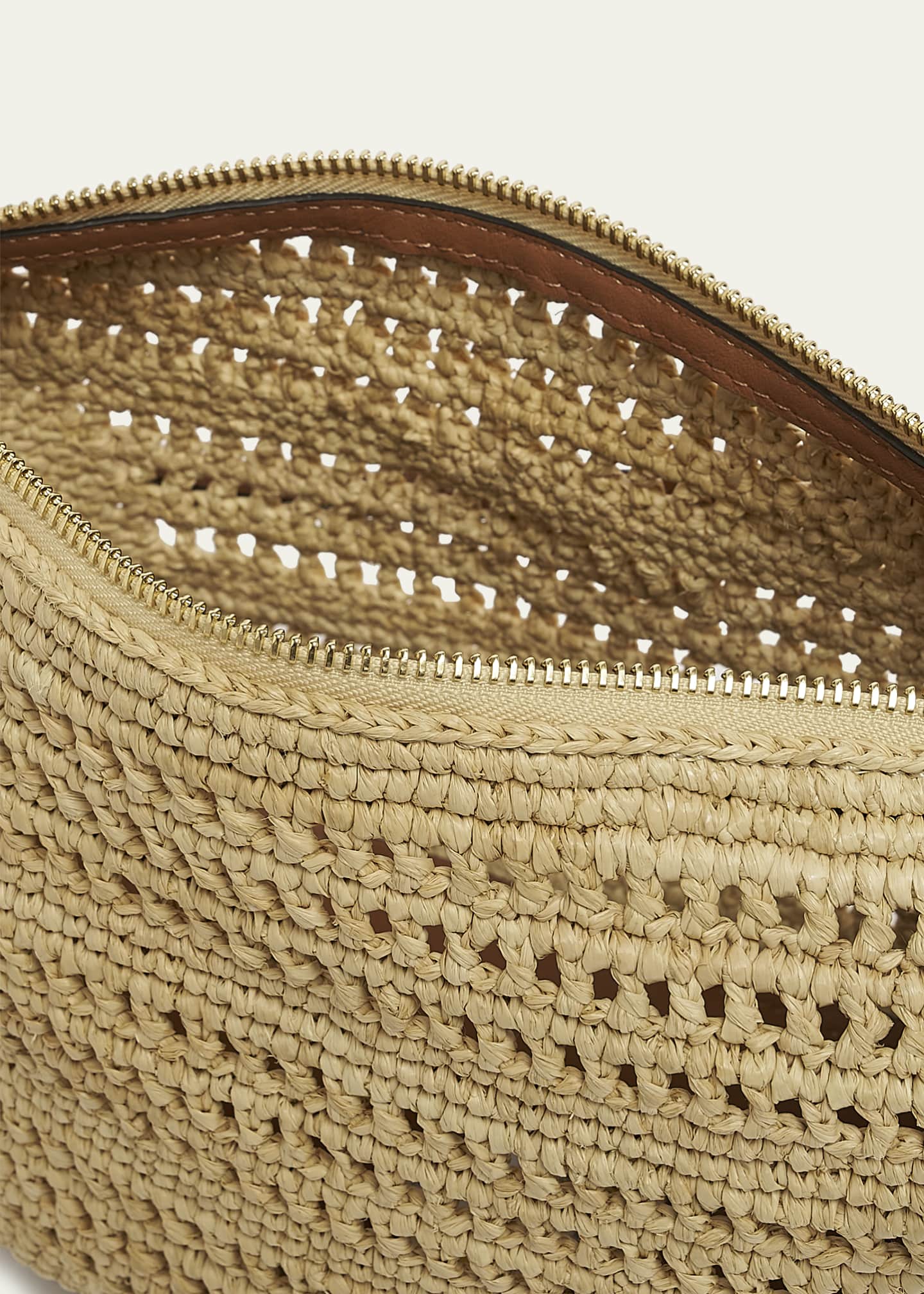 Loewe x Paula’s Ibiza Hammock Mini Hobo Bag in Raffia with Leather Strap Image 4 of 6