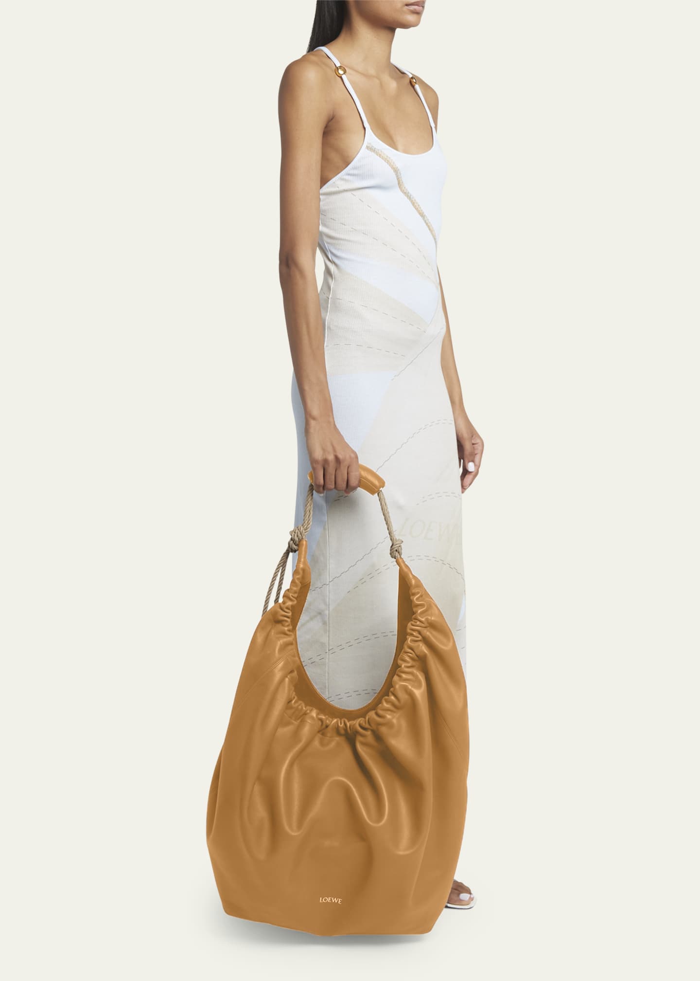 Loewe x Paula’s Squeeze XL Shoulder Bag in Leather Bergdorf Goodman