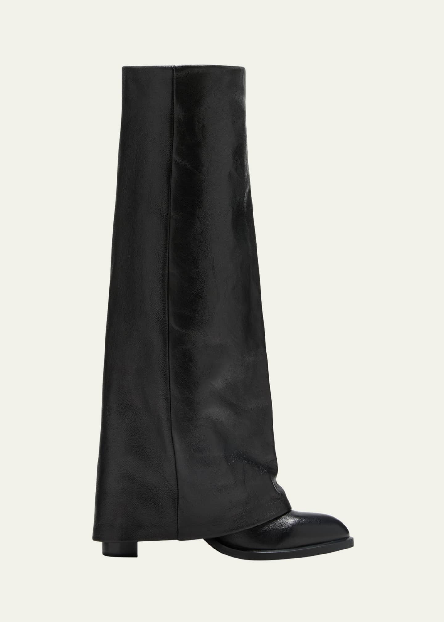See by Chloe Melia 90mm Leather Boots Black