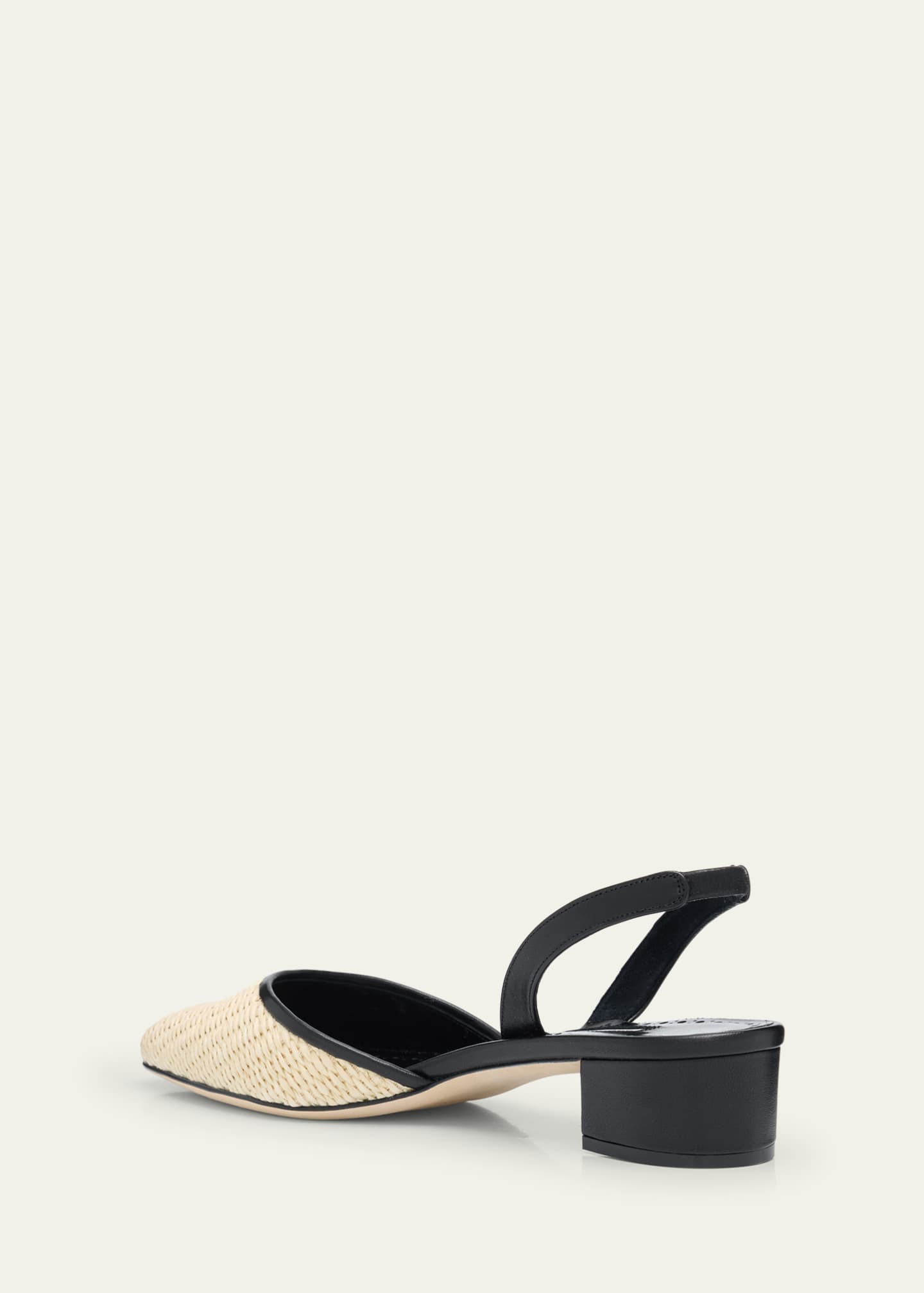 Manolo Blahnik Woven Slingback Ballerina Pumps Image 2 of 4