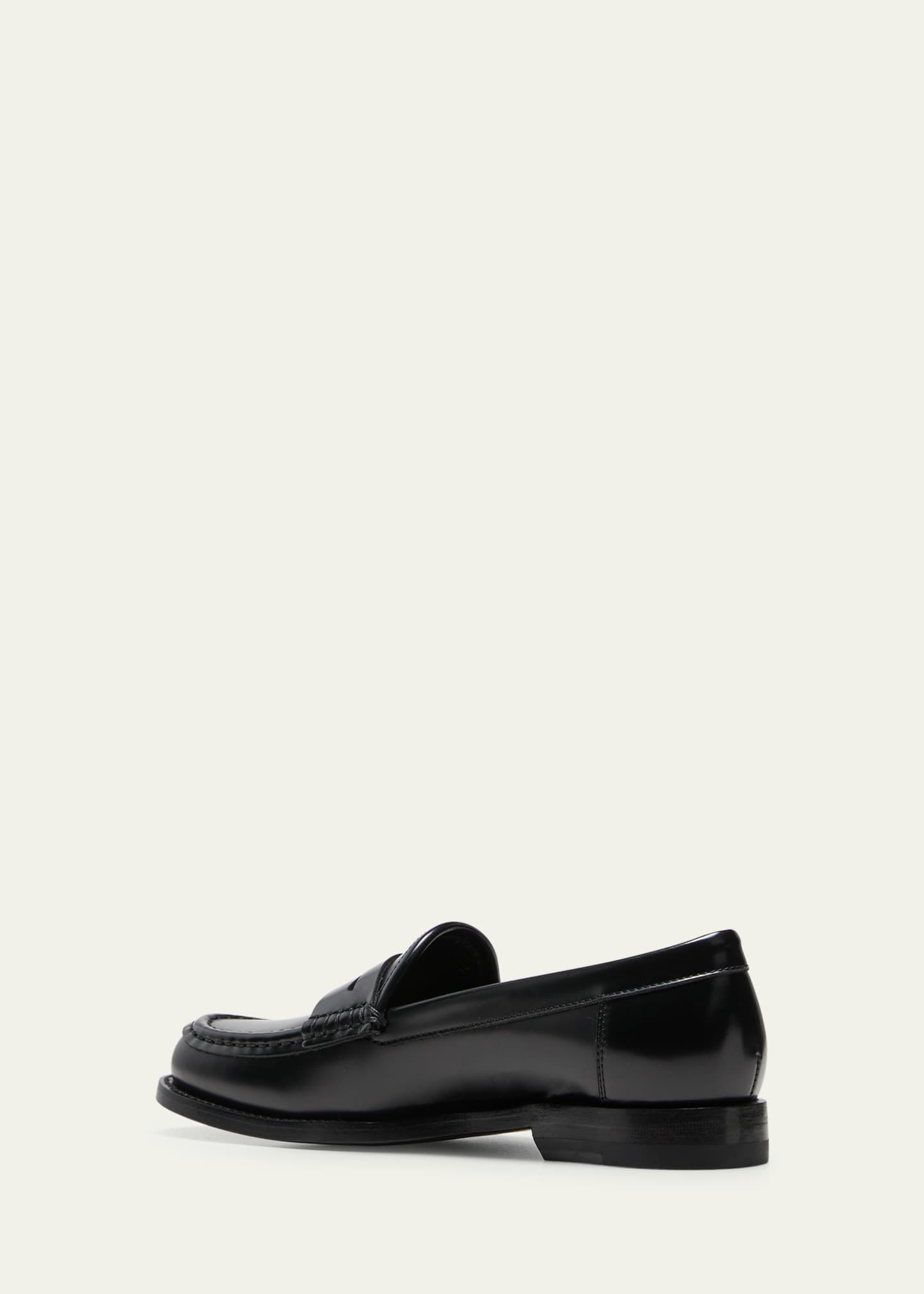 Manolo Blahnik Prepina Leather Penny Loafers Image 2 of 3
