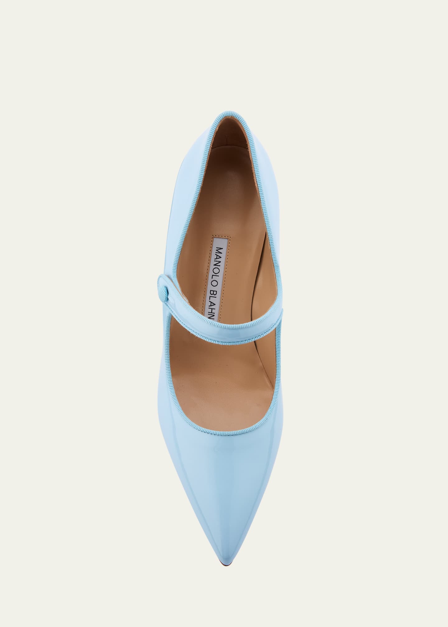 Manolo Blahnik Fabio Patent Mary Jane Pumps Image 4 of 4