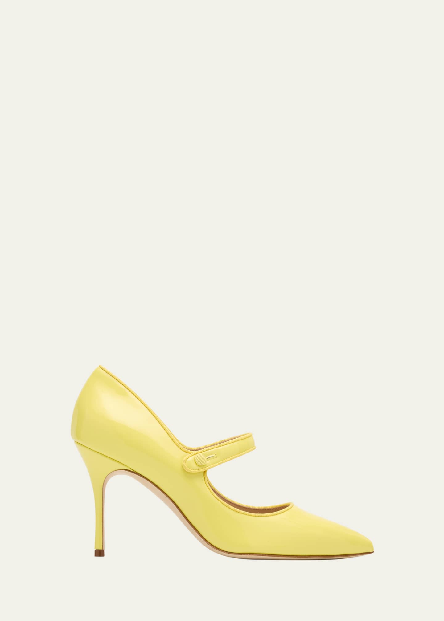 Manolo Blahnik Fabio Patent Mary Jane Pumps Image 1 of 4
