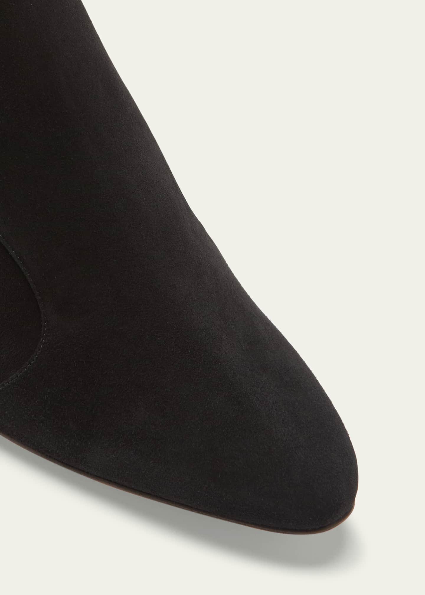 Manolo Blahnik Myconia Suede Ankle Booties Image 3 of 3