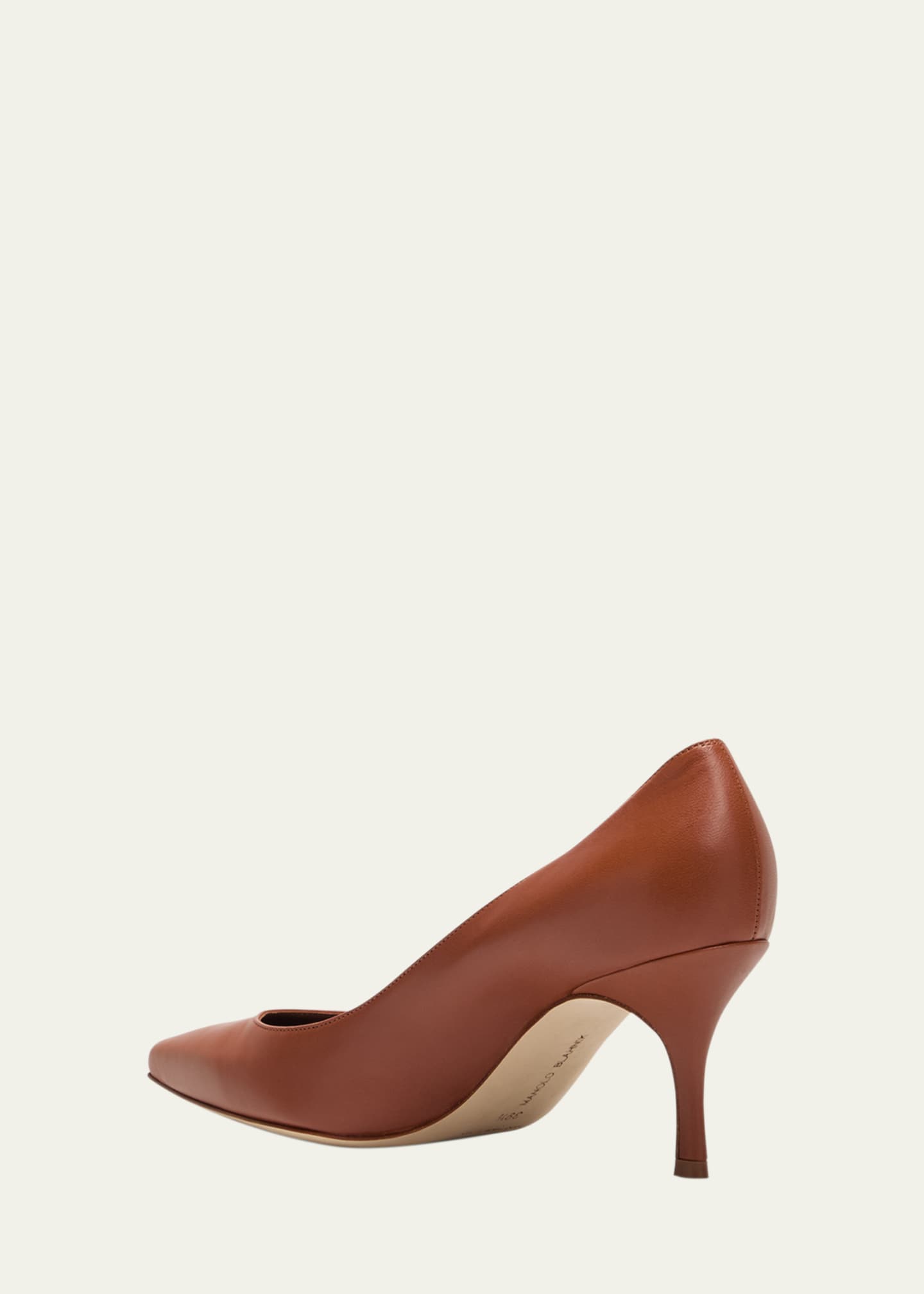 Manolo Blahnik Kietta Leather Stiletto Pumps