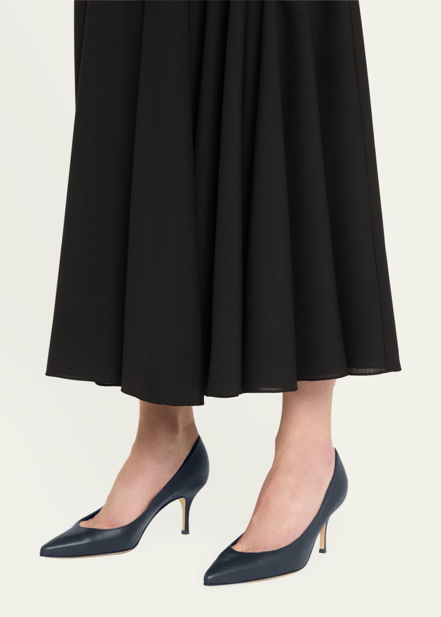 Manolo Blahnik Kietta Leather Stiletto Pumps Image 2 of 5