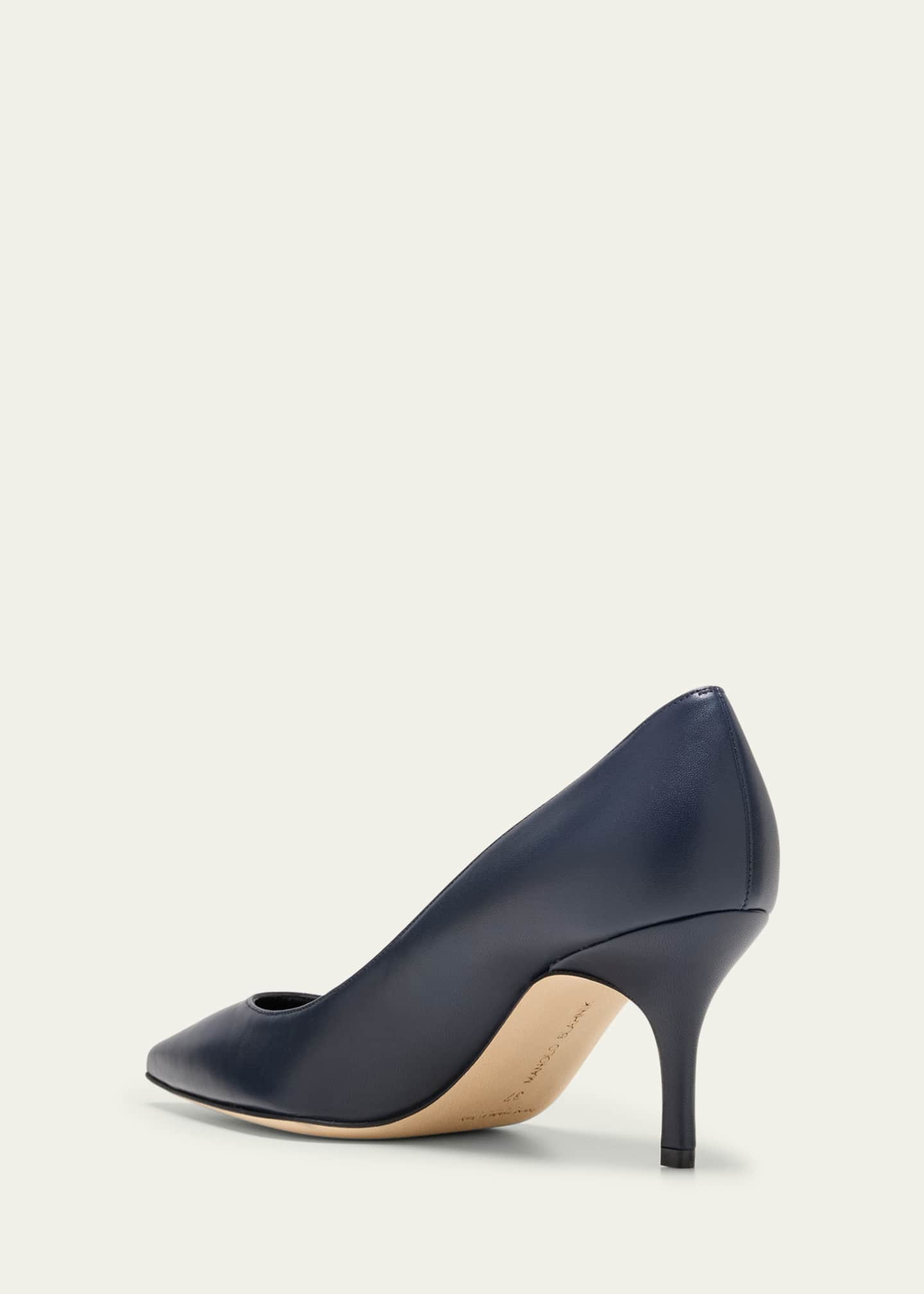 Manolo Blahnik Kietta Leather Stiletto Pumps