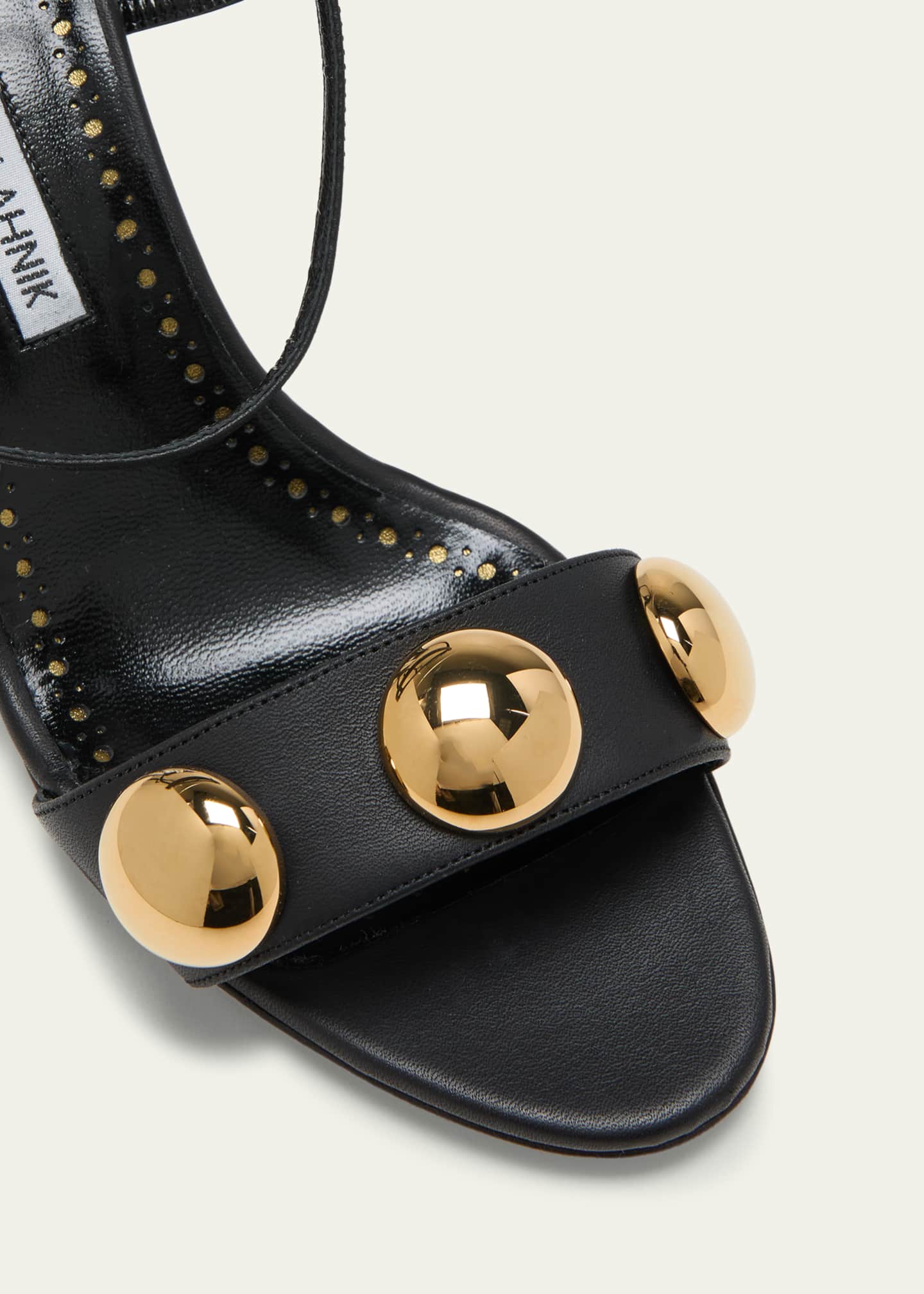 Medusa stud icon sandals top