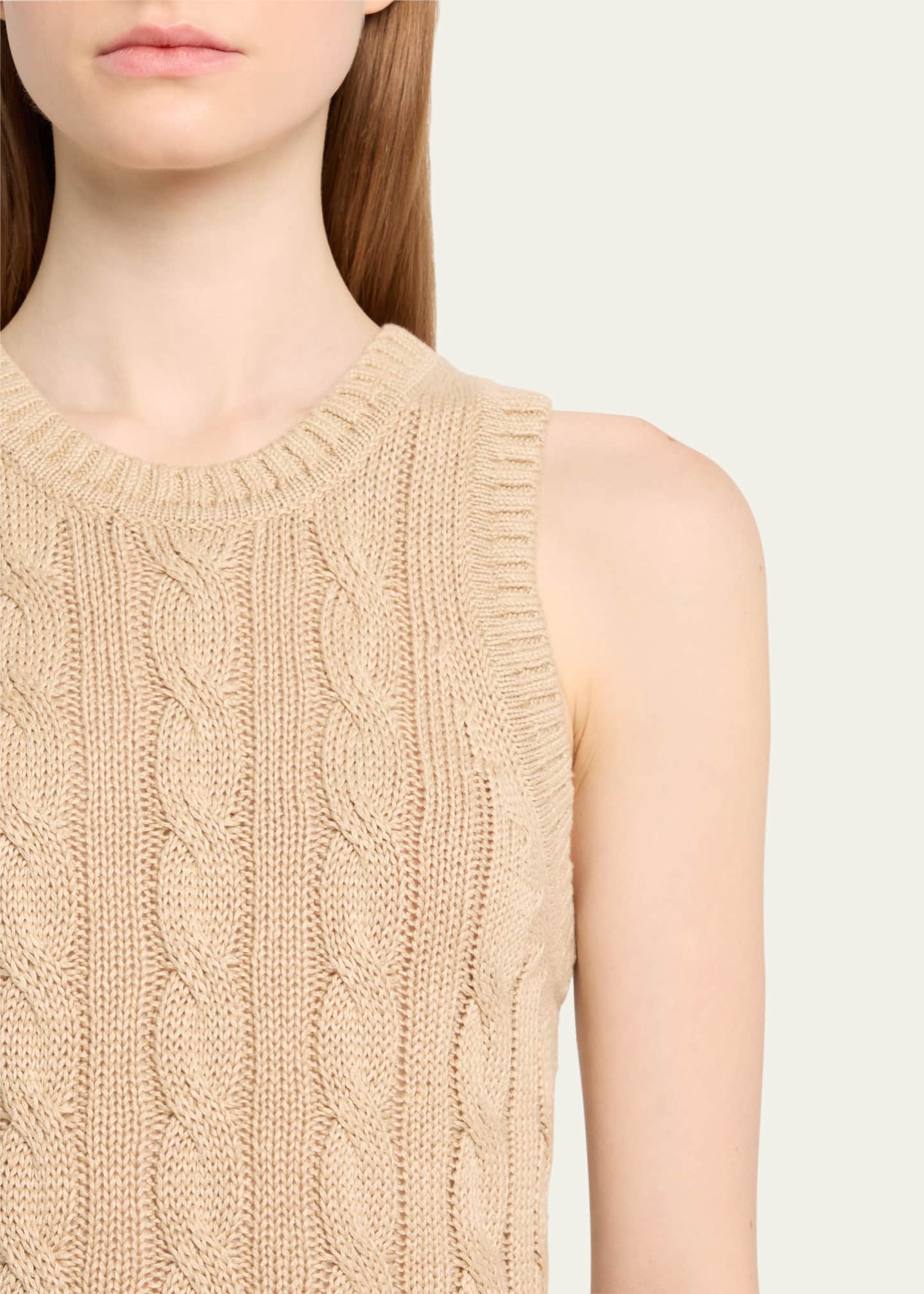 Veronica Beard Meera Knit Tank in Off White/Navy main image 1