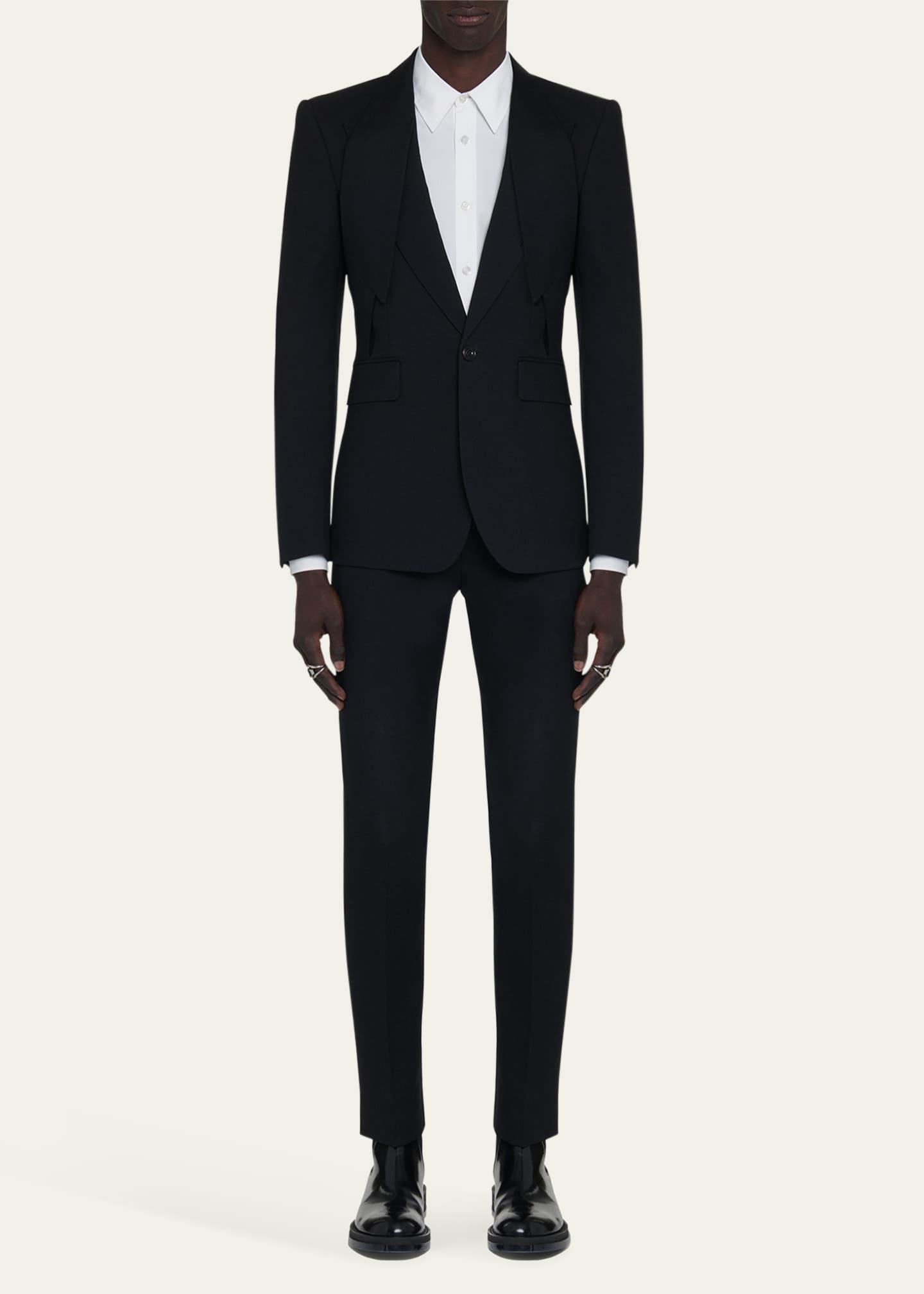 McQueen Men's Lapel-Collar Sport Coat Image 2 of 5