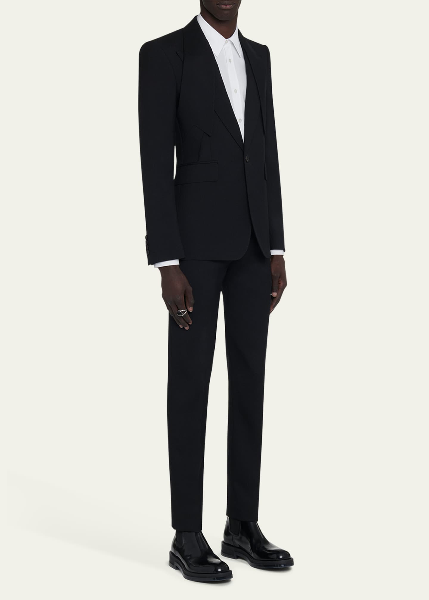 McQueen Men's Lapel-Collar Sport Coat Image 4 of 5