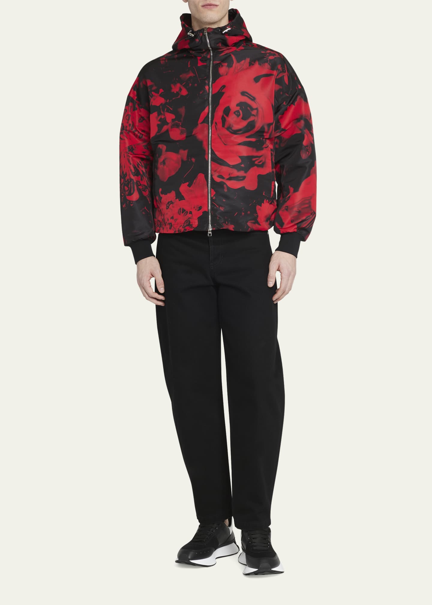 McQueen Men's Floral Wax Seal Print Jacket Image 2 of 5