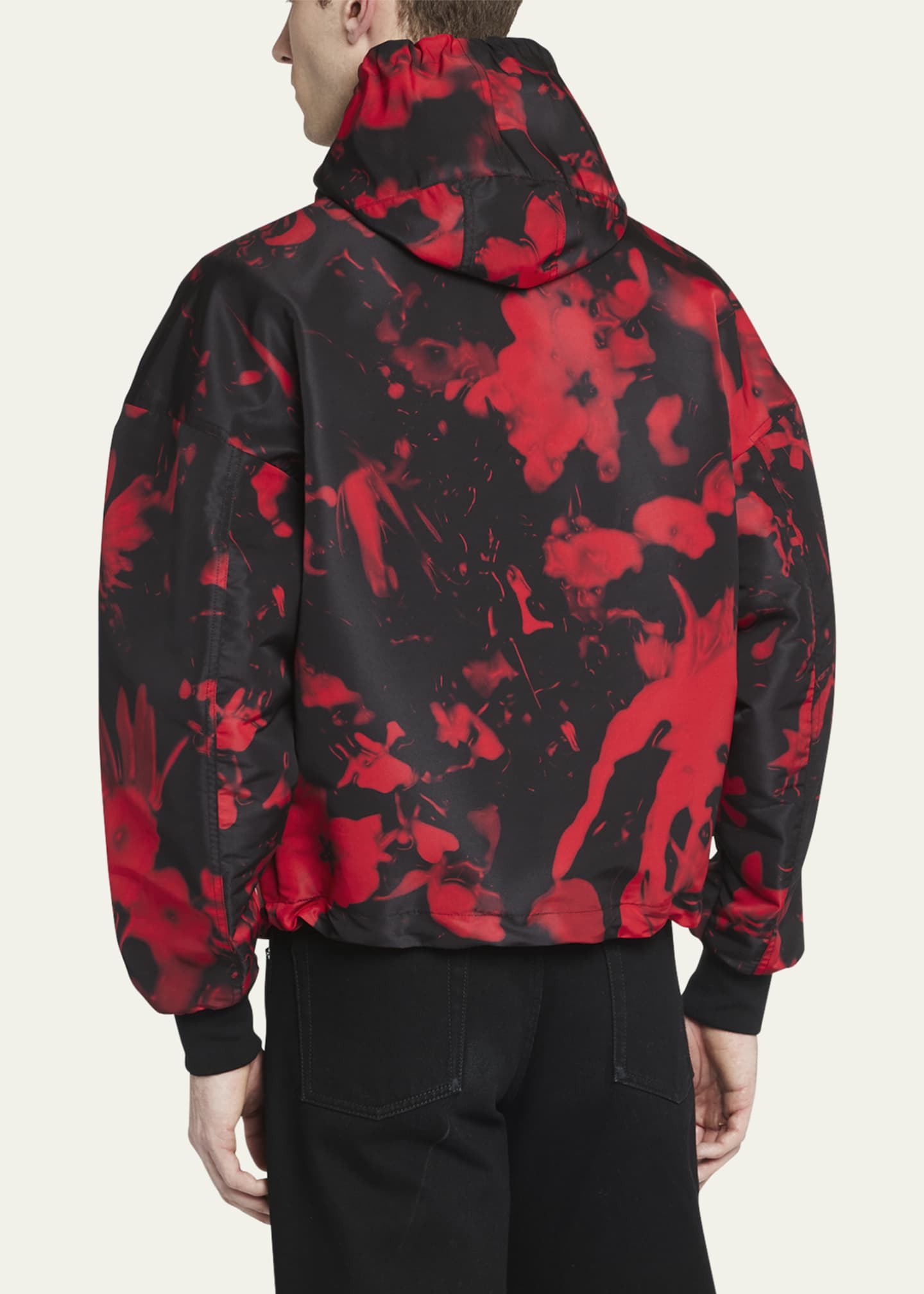 McQueen Men's Floral Wax Seal Print Jacket Image 3 of 5