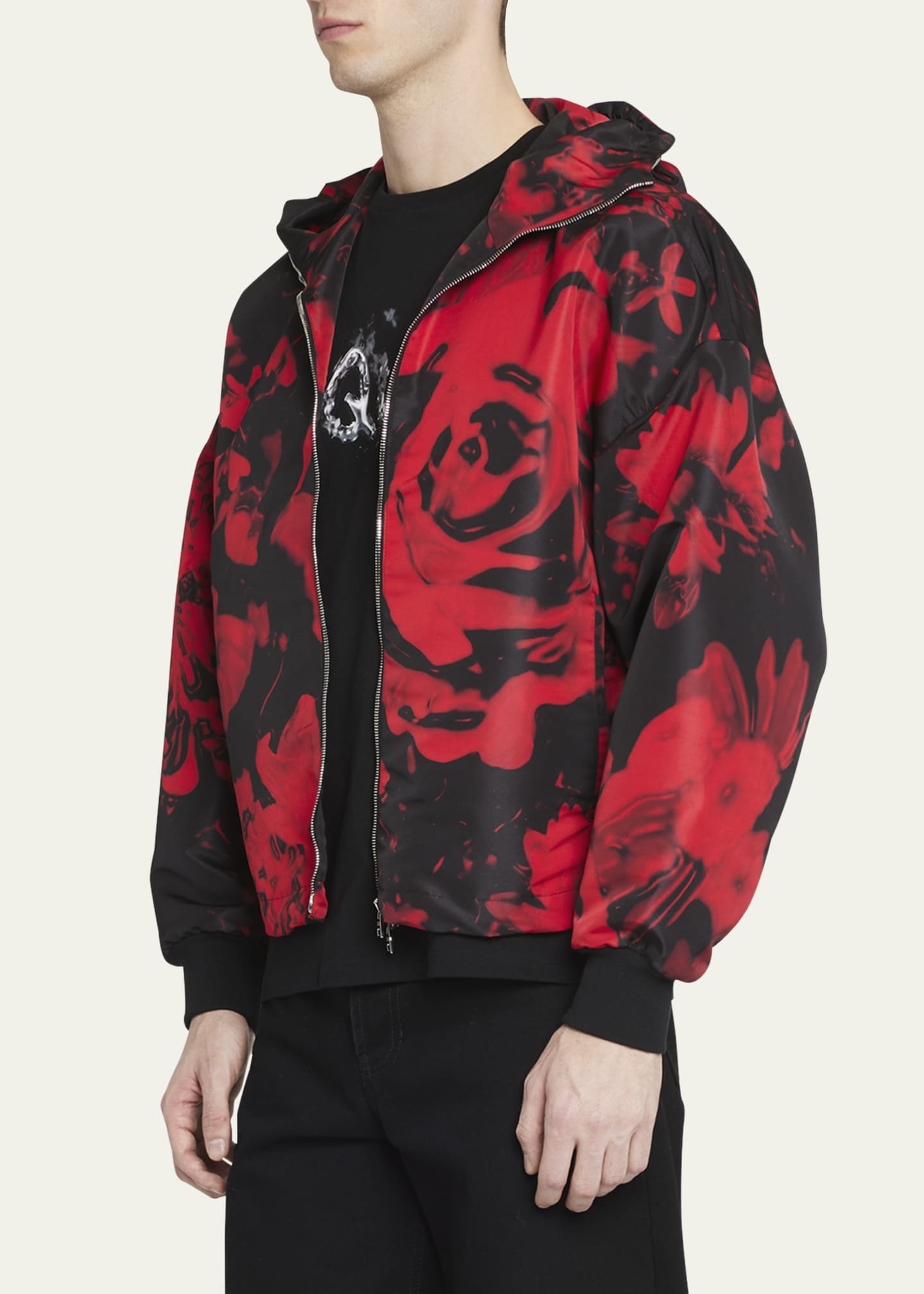 McQueen Men's Floral Wax Seal Print Jacket Image 4 of 5