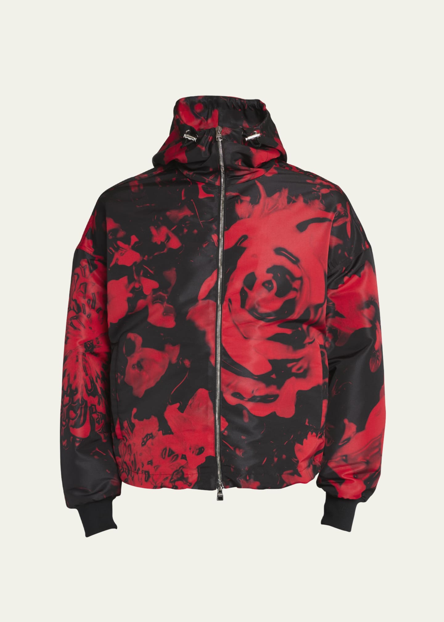 McQueen Men's Floral Wax Seal Print Jacket Image 1 of 5