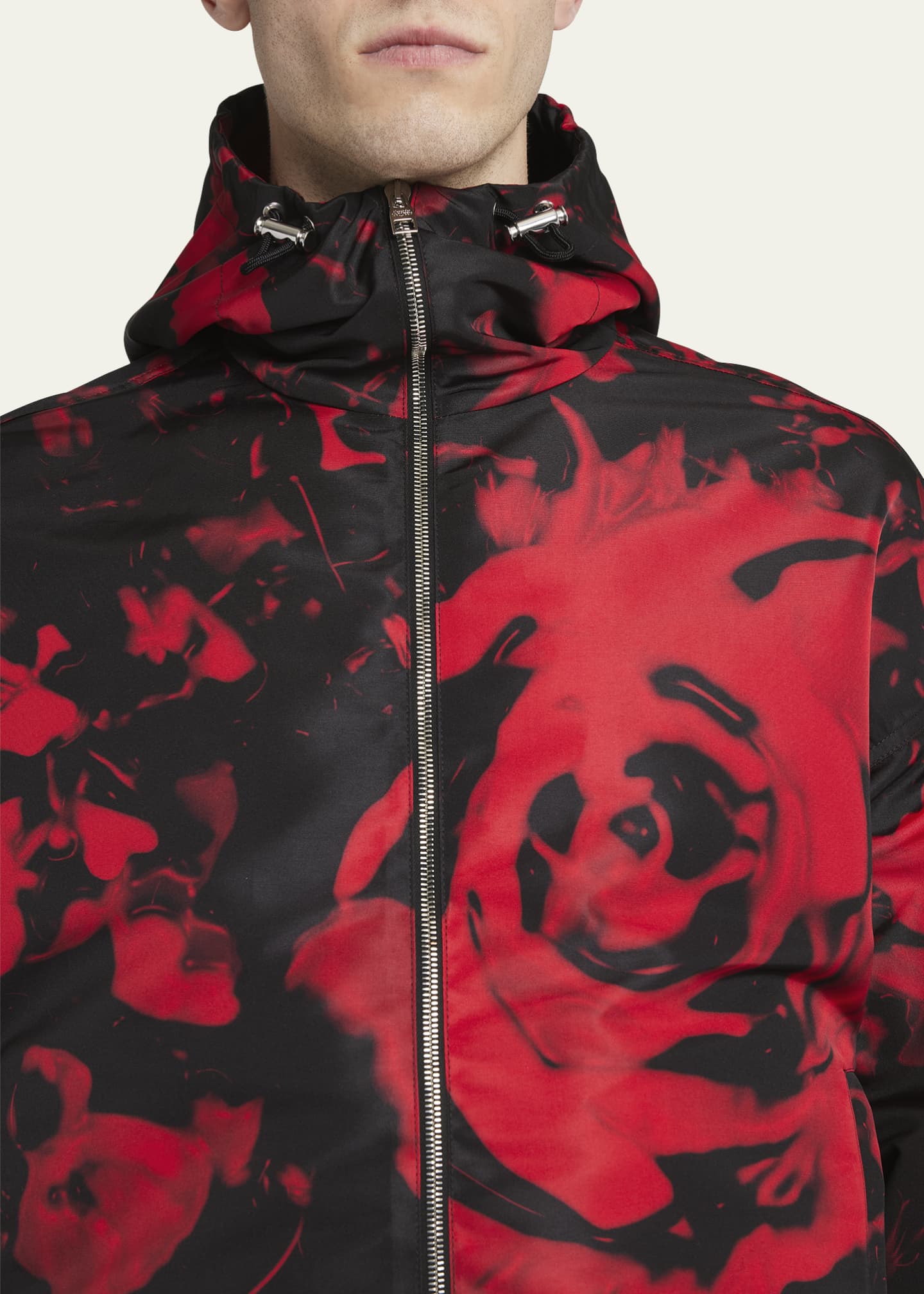 McQueen Men's Floral Wax Seal Print Jacket Image 5 of 5