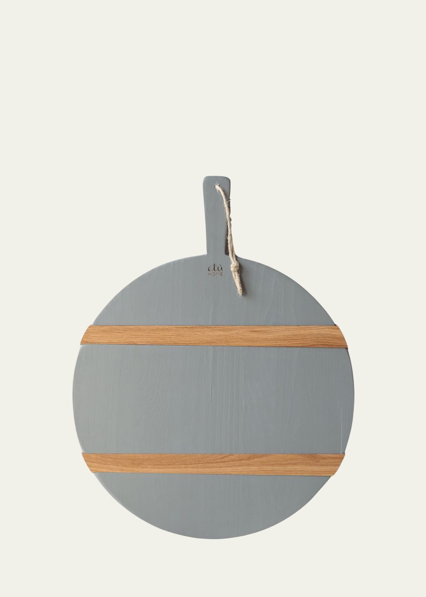 etuHOME Grey Round Mod Charcuterie Board, 20" Image 3 of 3