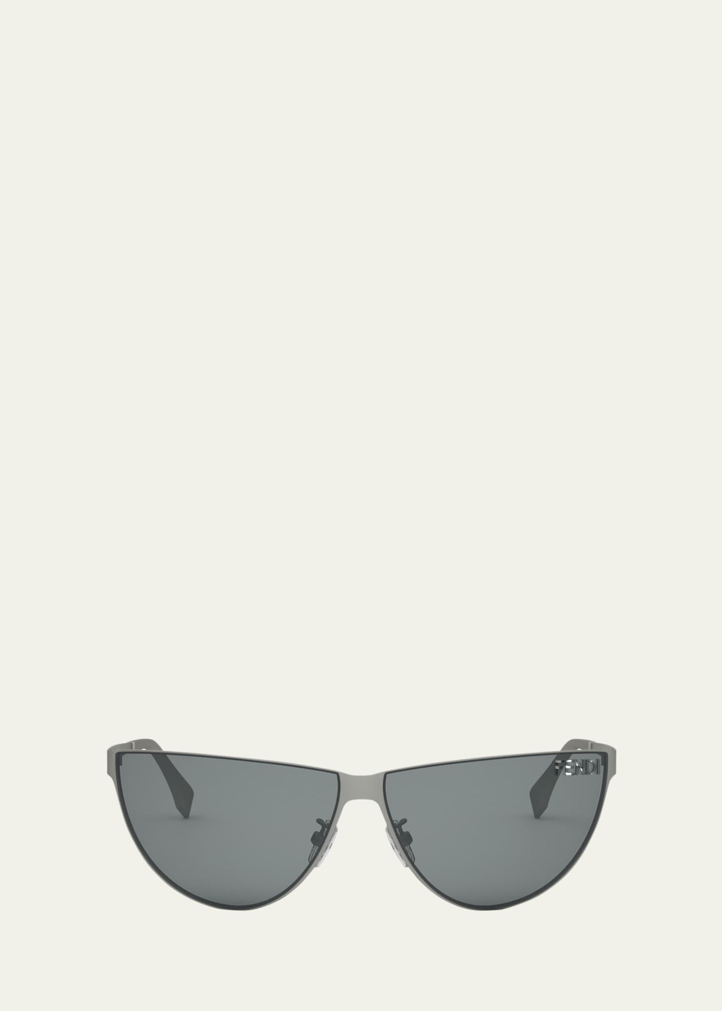 Fendi Cut Out Logo Metal Cat Eye Sunglasses Bergdorf Goodman