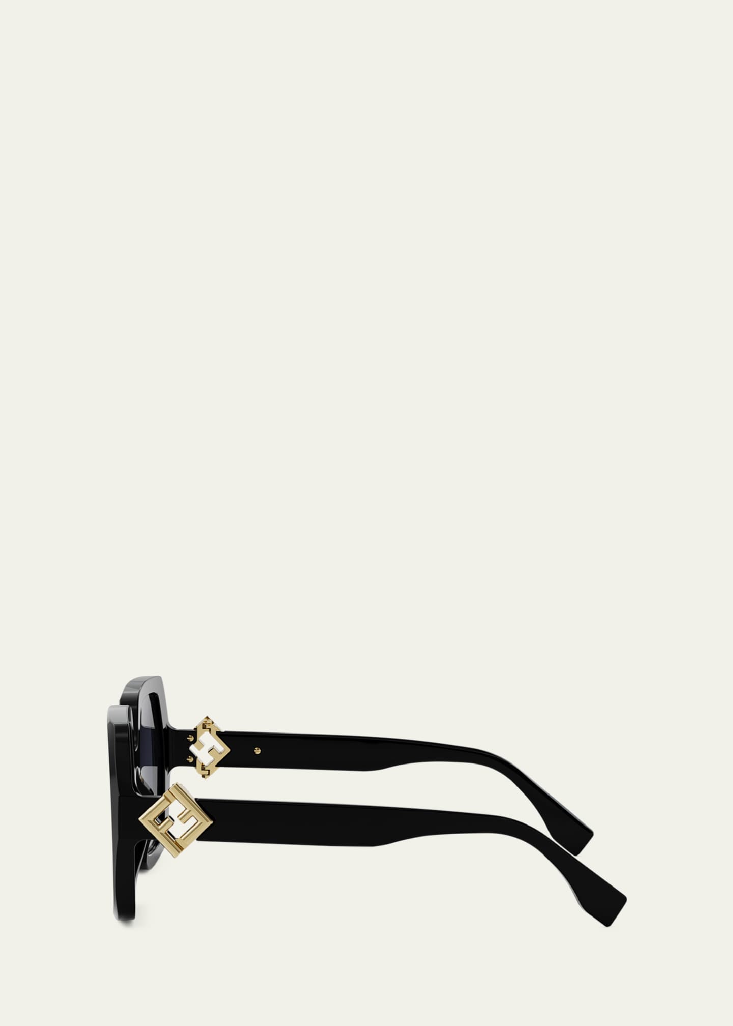 Fendi Fendi Diamond Acetate Square Sunglasses Image 3 of 3