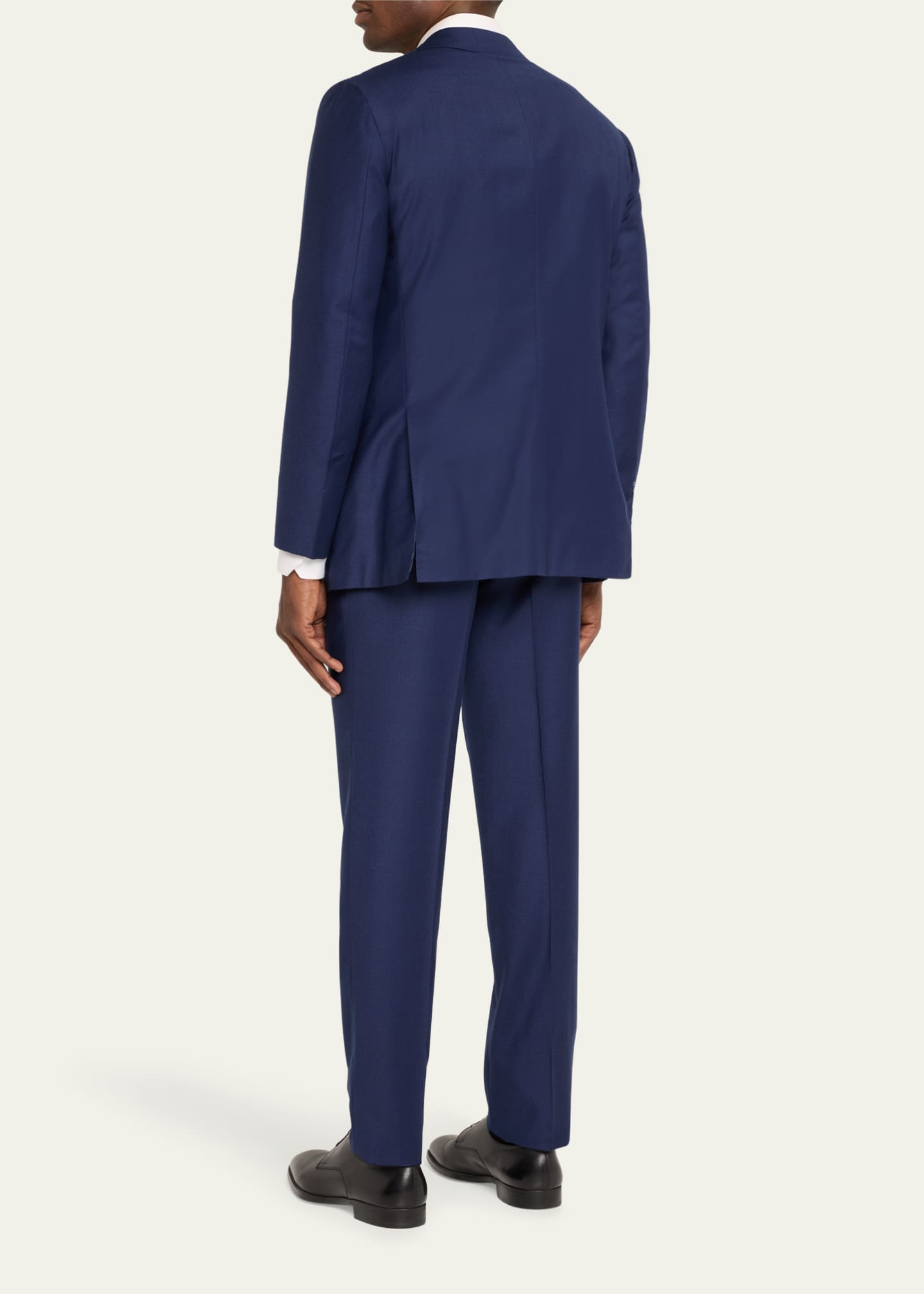 Kiton Men's Tonal Plaid Wool Suit Image 3 of 5