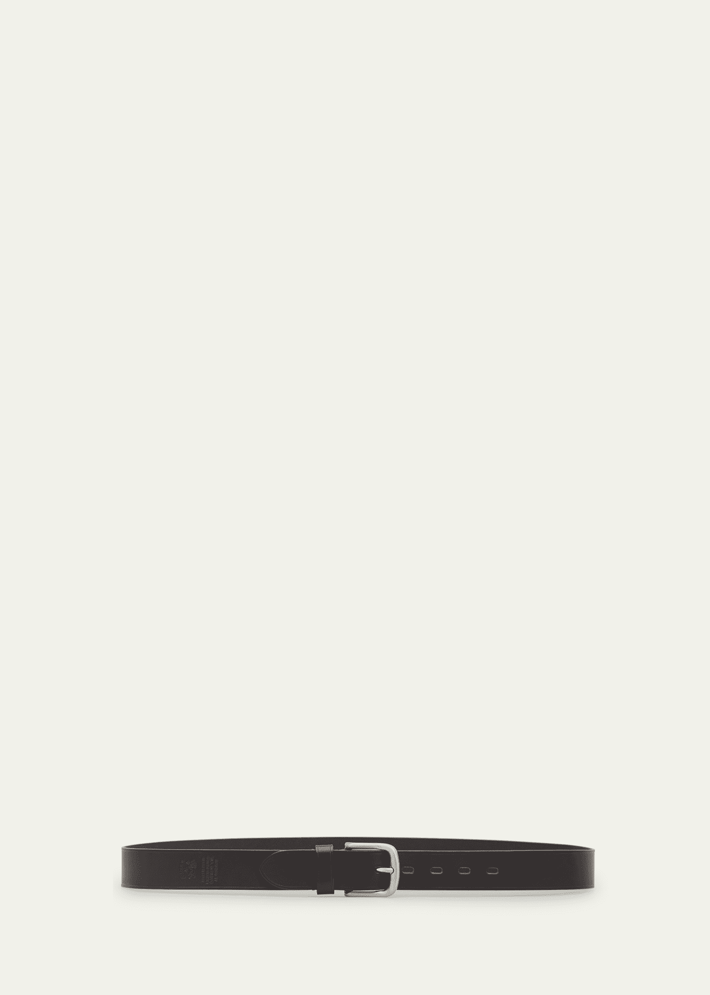 Il Bisonte Men's Classic Cowhide Leather Belt Image 2 of 2