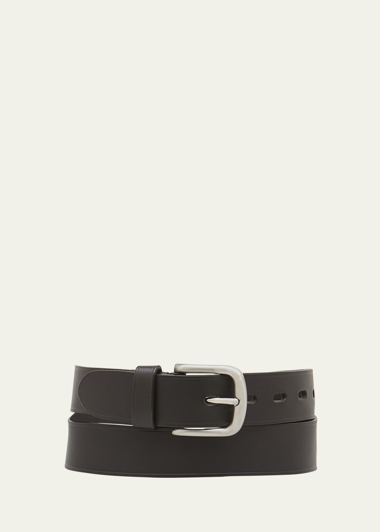 Il Bisonte Men's Classic Cowhide Leather Belt Image 1 of 2