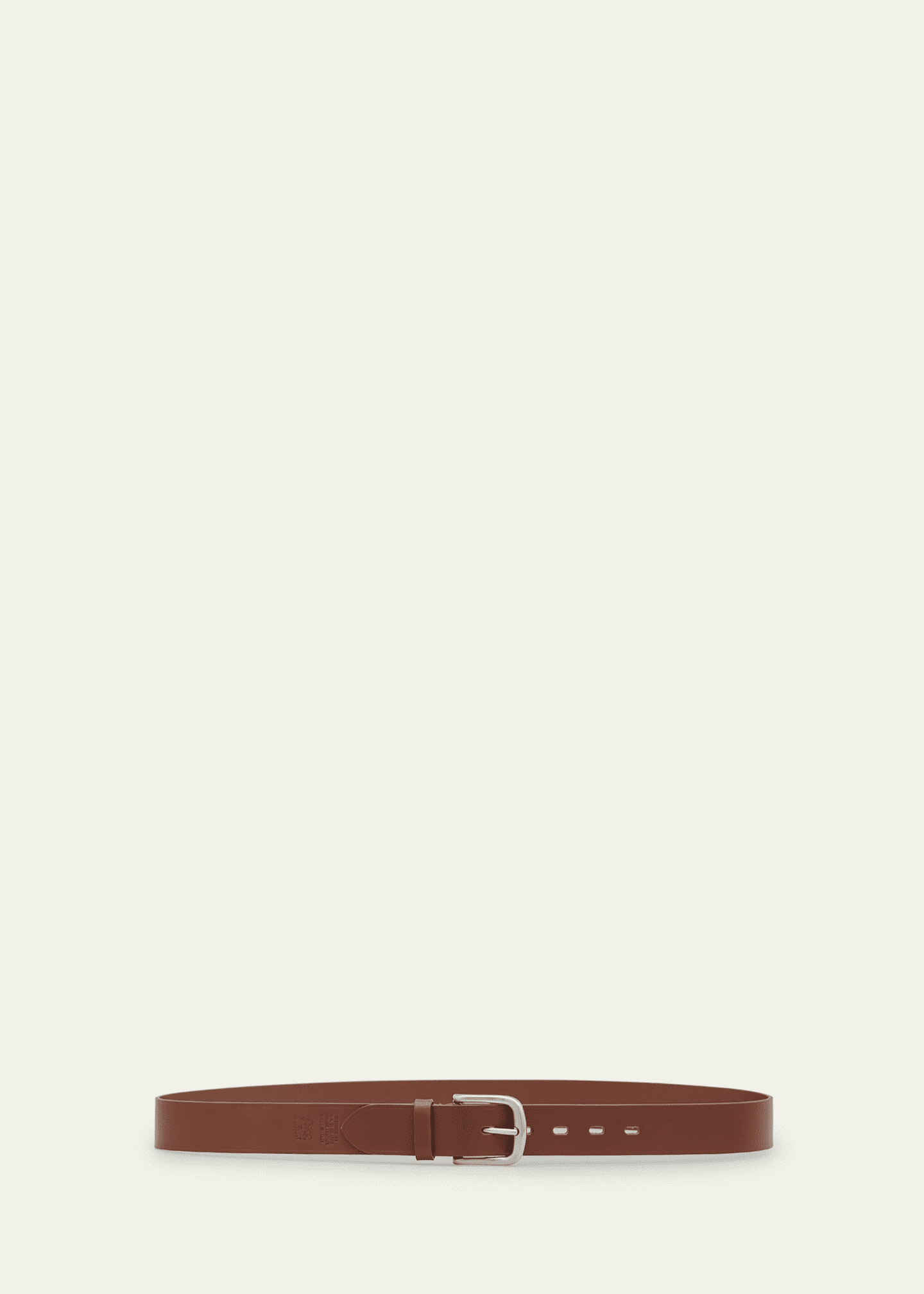 Il Bisonte Men's Classic Cowhide Leather Belt Image 2 of 2