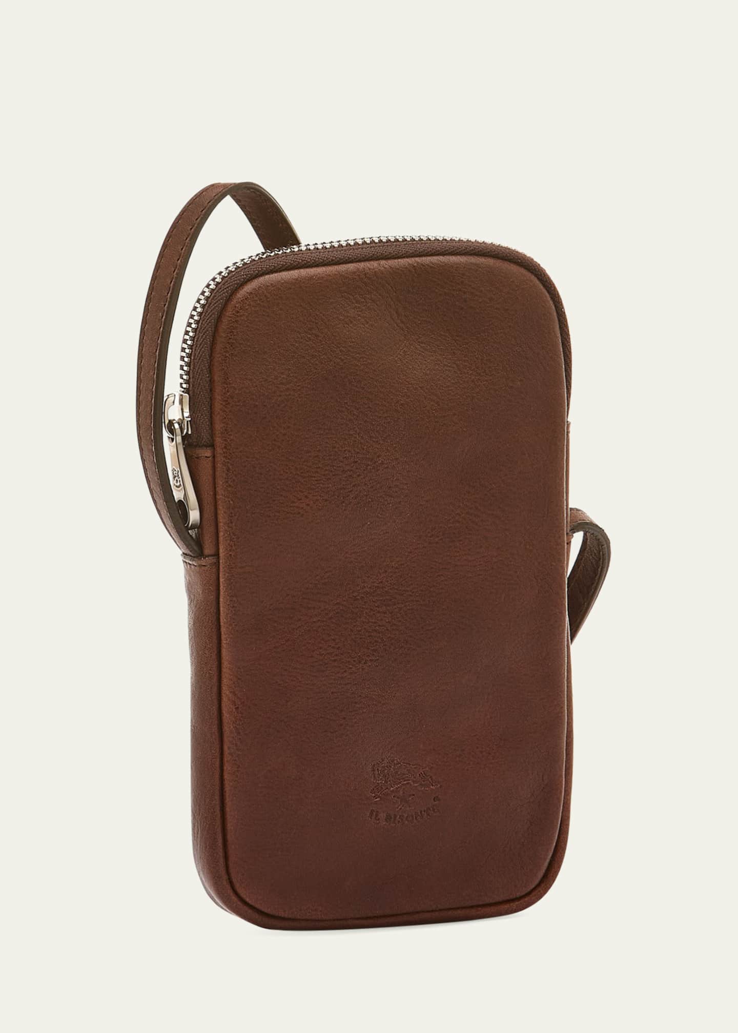 Il Bisonte Men's Galileo Leather Crossbody Bag Image 2 of 4