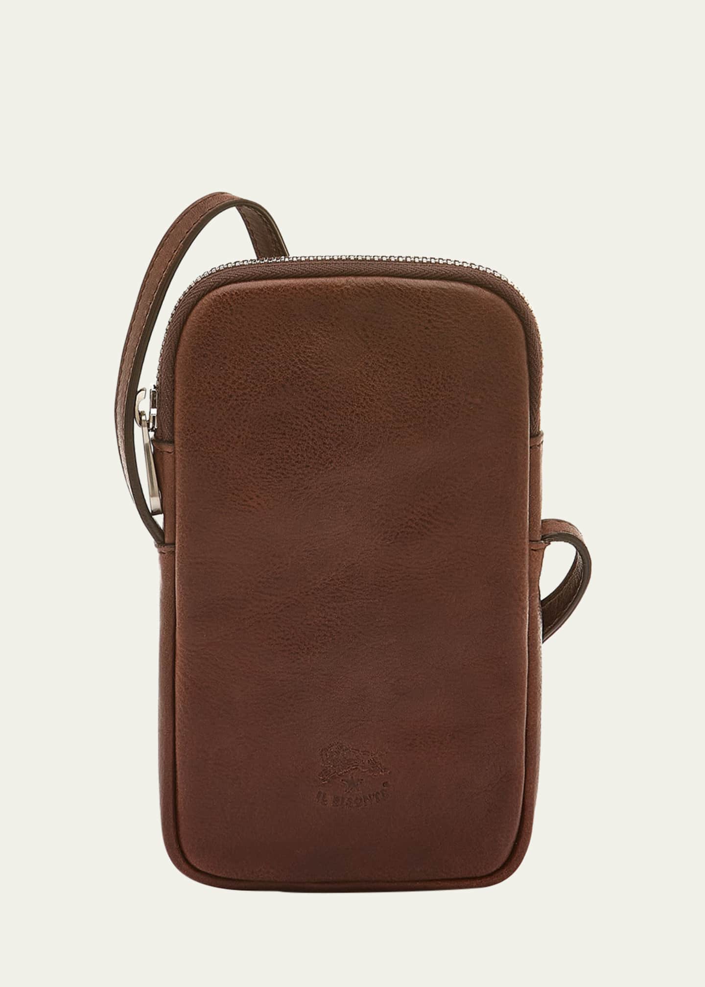 Il Bisonte Men's Galileo Leather Crossbody Bag Image 1 of 4