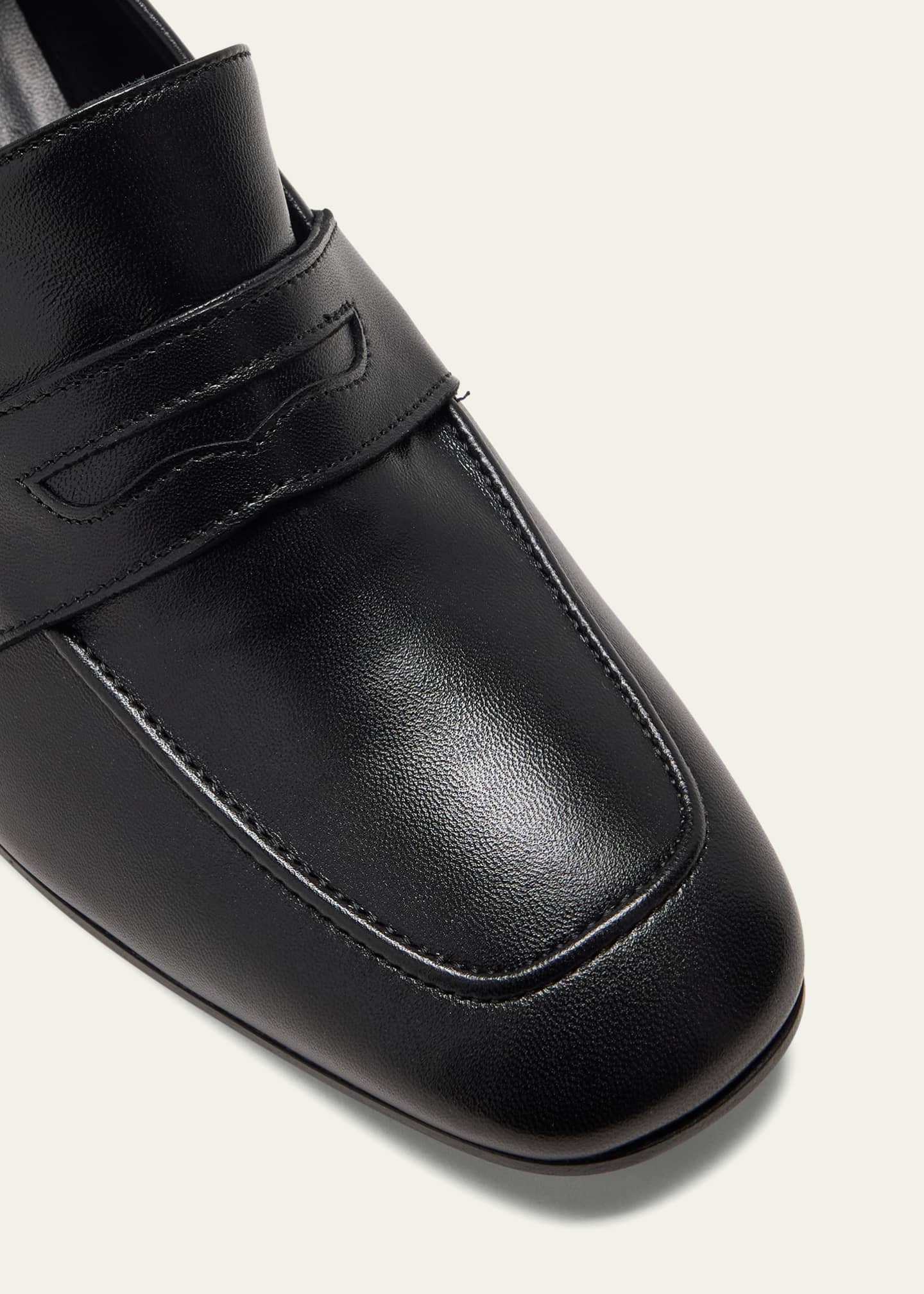 Sophique Essenziale Leather Heeled Penny Loafers Image 5 of 5