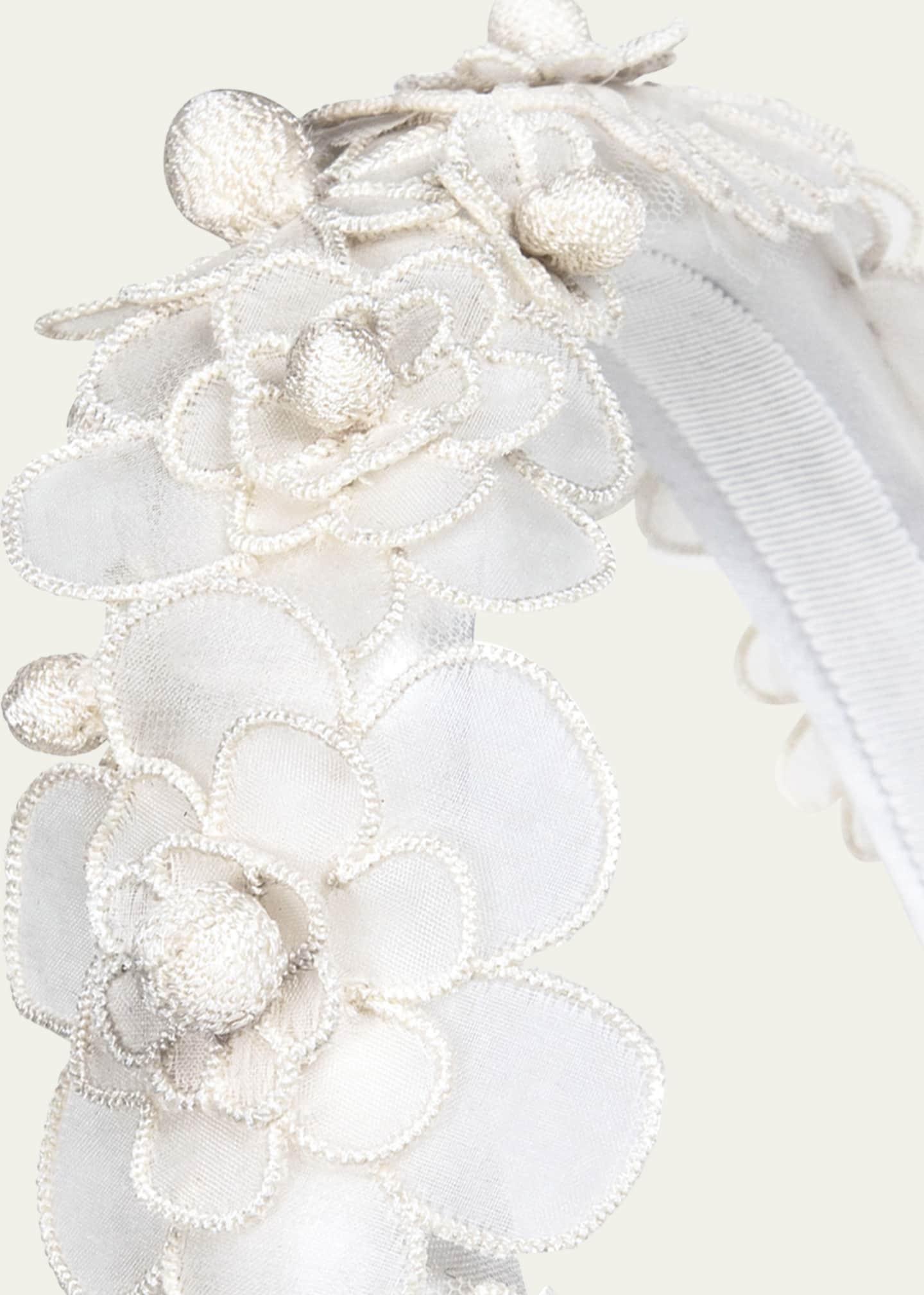 Jennifer Behr Susanna Floral Silk Headband Image 2 of 2