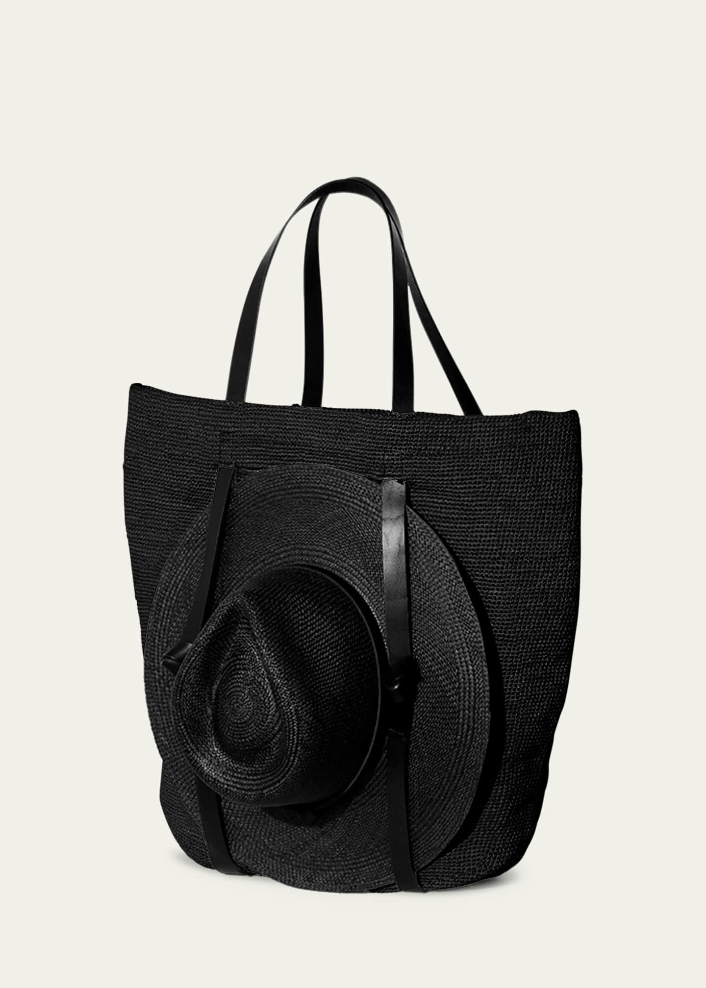 Janessa Leone Tanner Raffia Hat Tote Bag Image 3 of 5