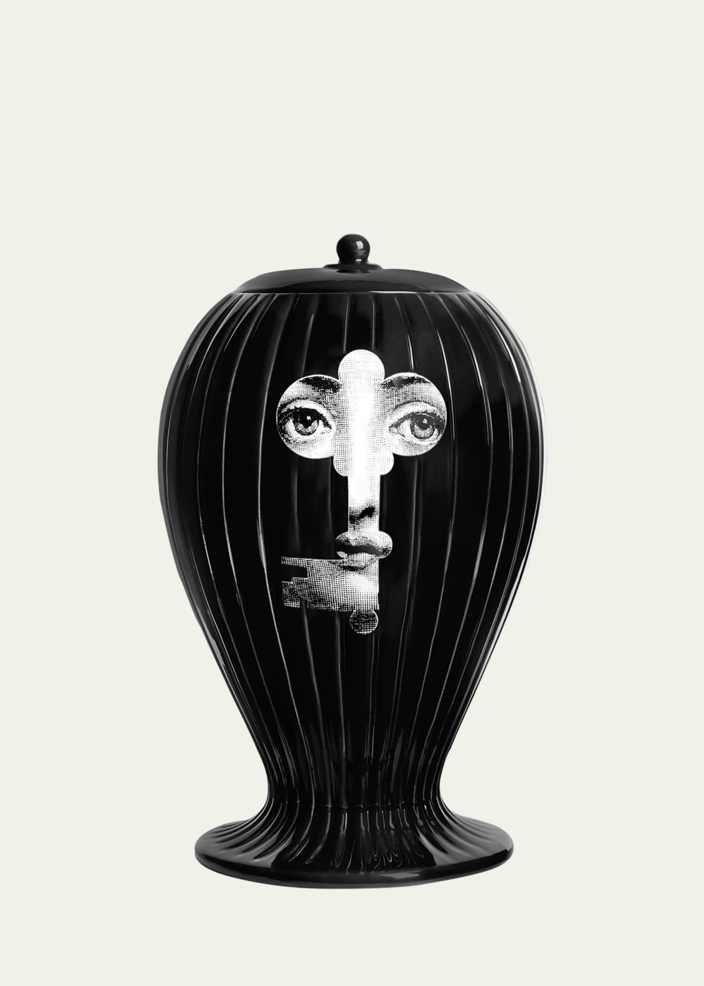 Fornasetti Serratura Ribbed Vase Image 1 of 5