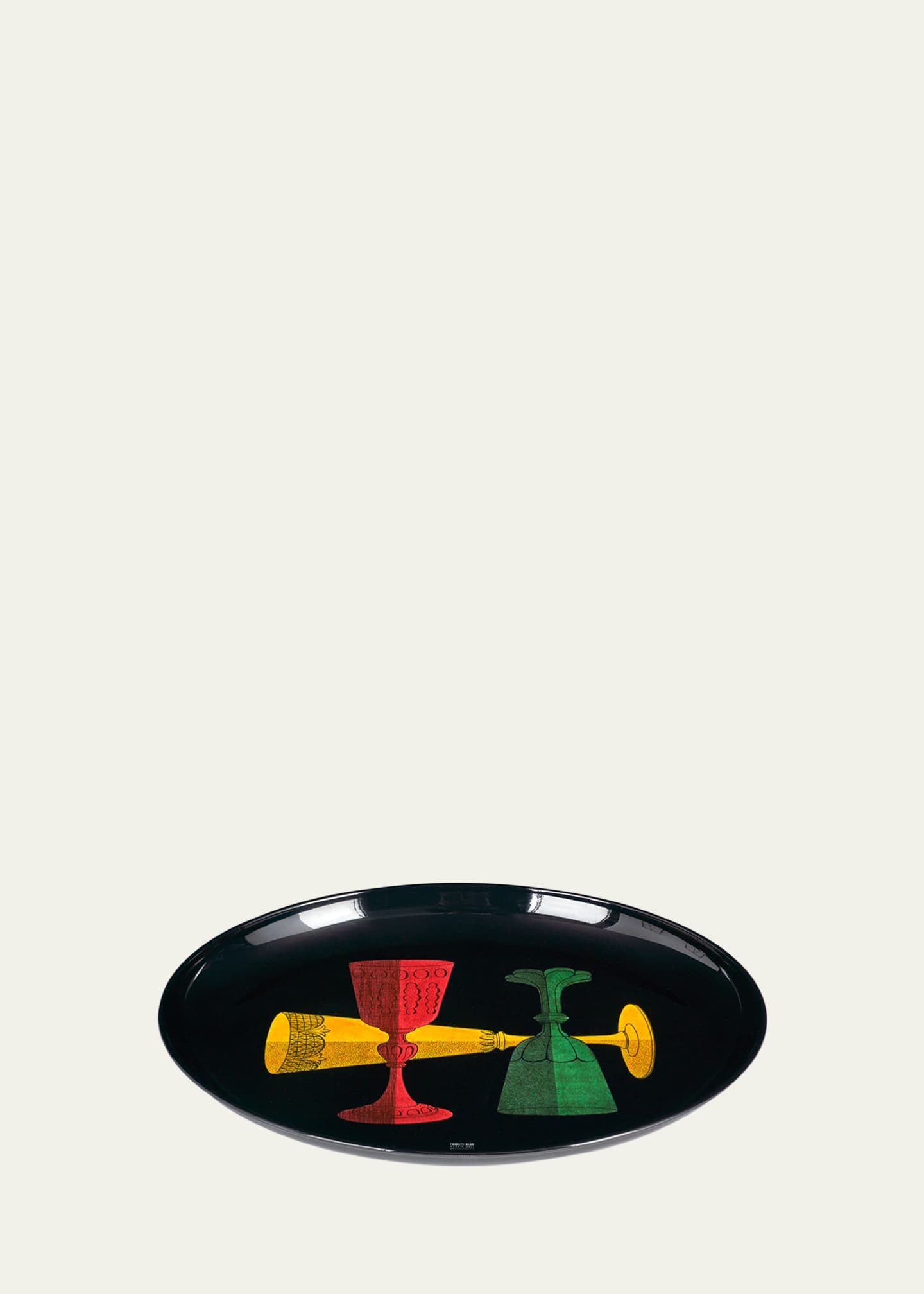 Fornasetti Bicchieri Oval Tray Image 2 of 4
