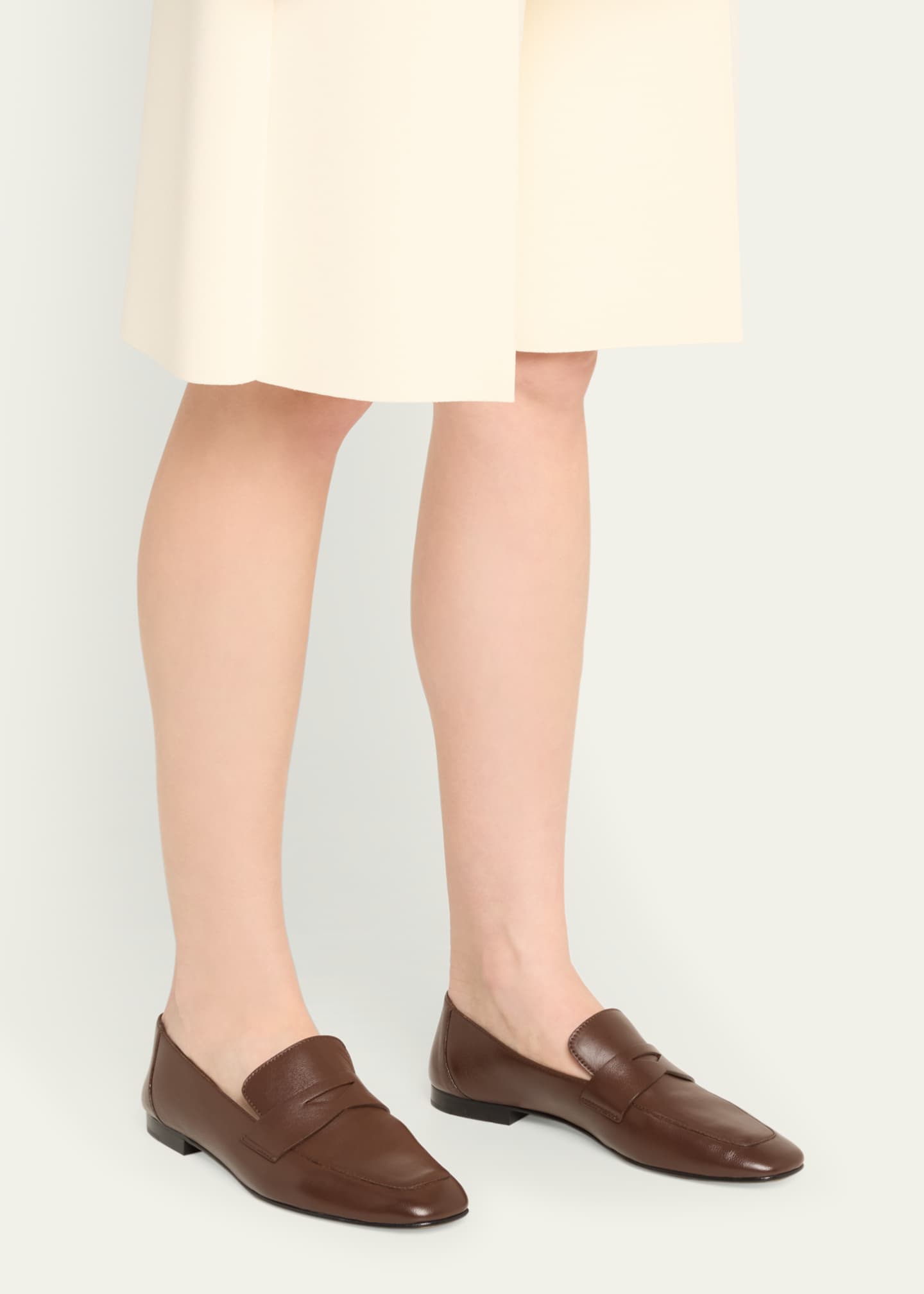 Le Monde Beryl Soft Leather Penny Loafers Image 2 of 5