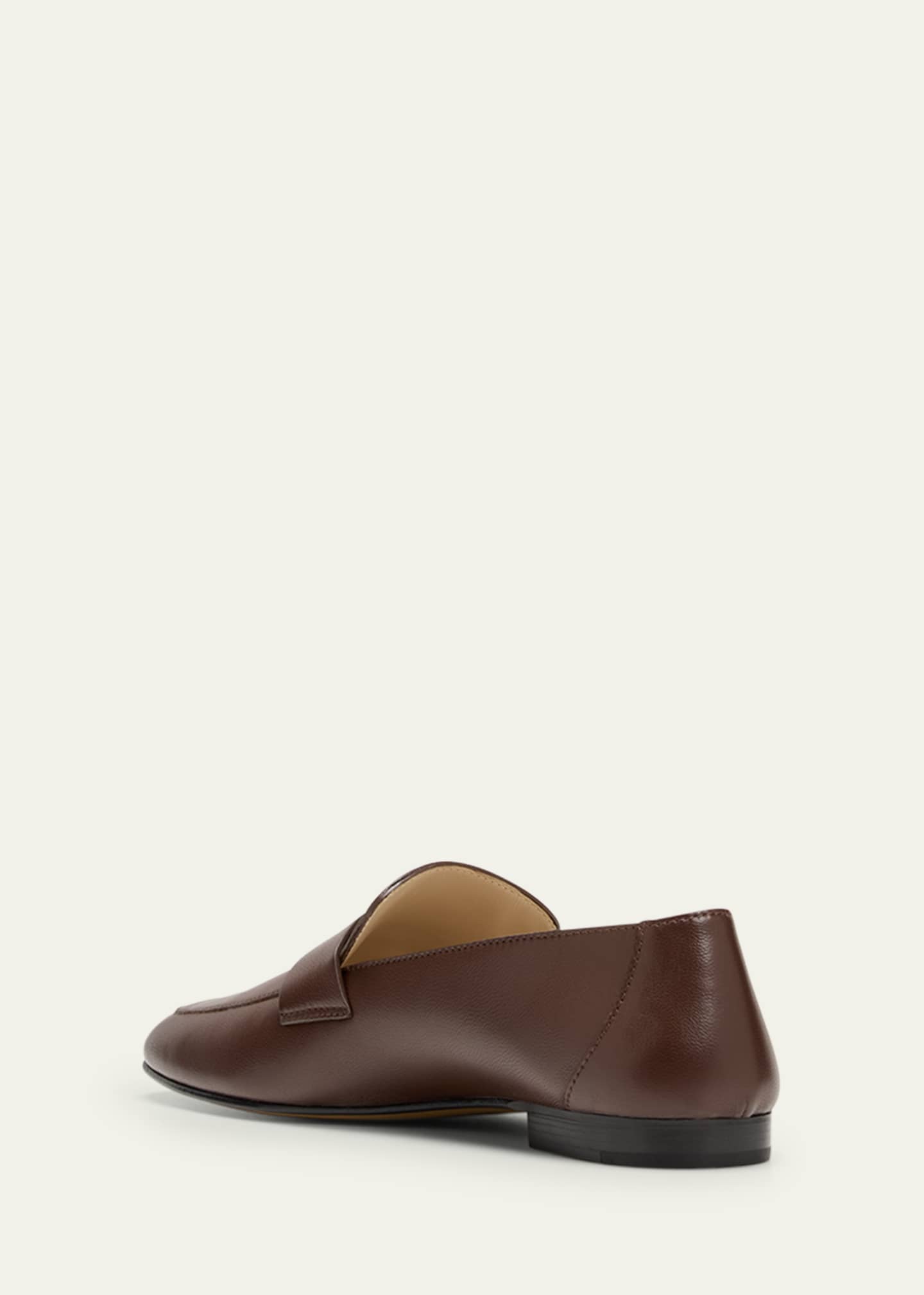 Le Monde Beryl Soft Leather Penny Loafers Image 4 of 5