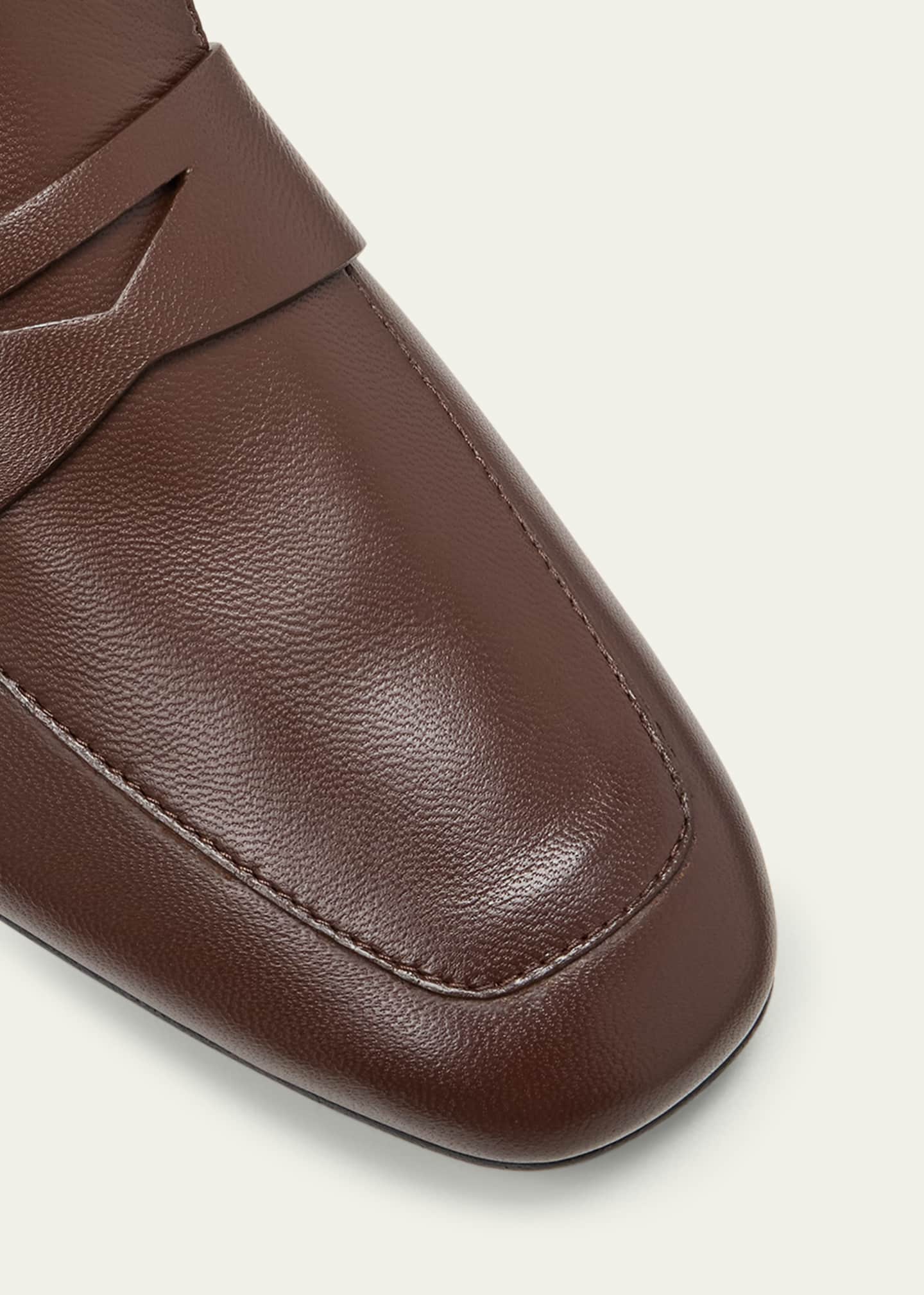 Le Monde Beryl Soft Leather Penny Loafers Image 5 of 5