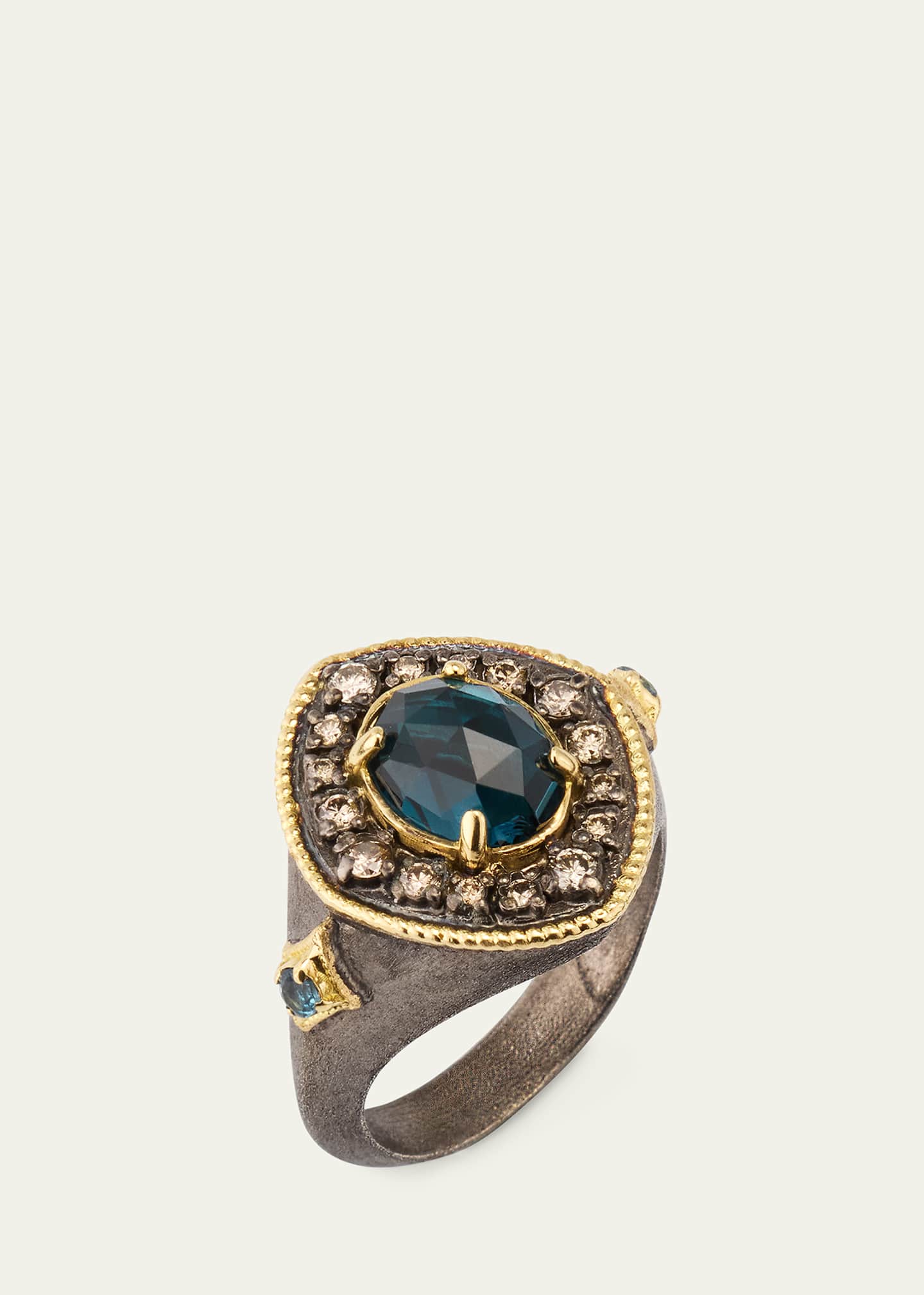 Armenta London Blue Topaz Statement Ring Image 3 of 4