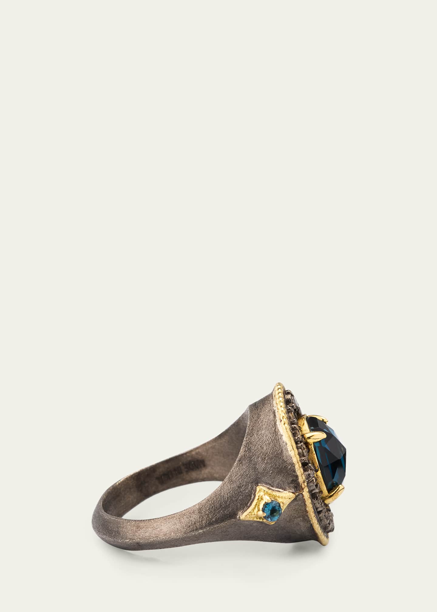 Armenta London Blue Topaz Statement Ring Image 4 of 4