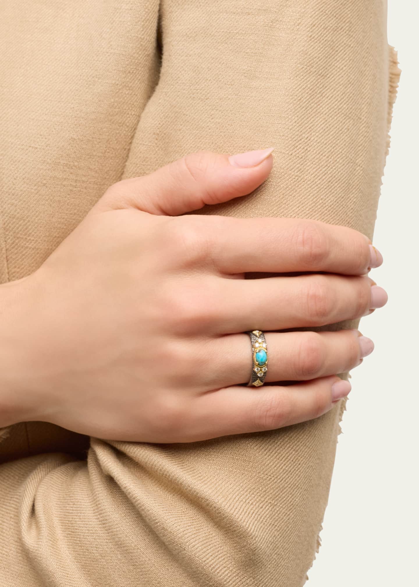 Armenta Turquoise East West Stack Band Image 2 of 4