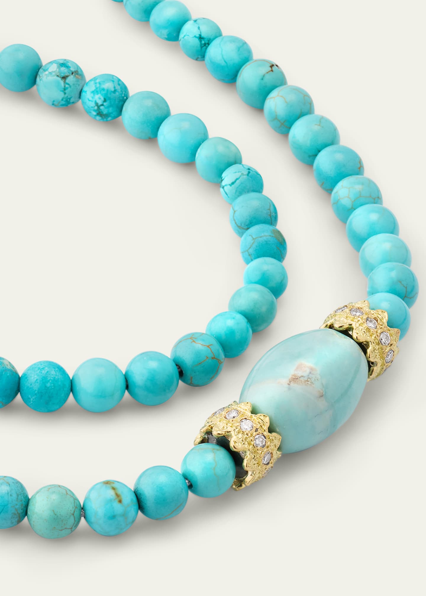 Armenta Turquoise Beaded Necklace, 30-34"L Image 3 of 4